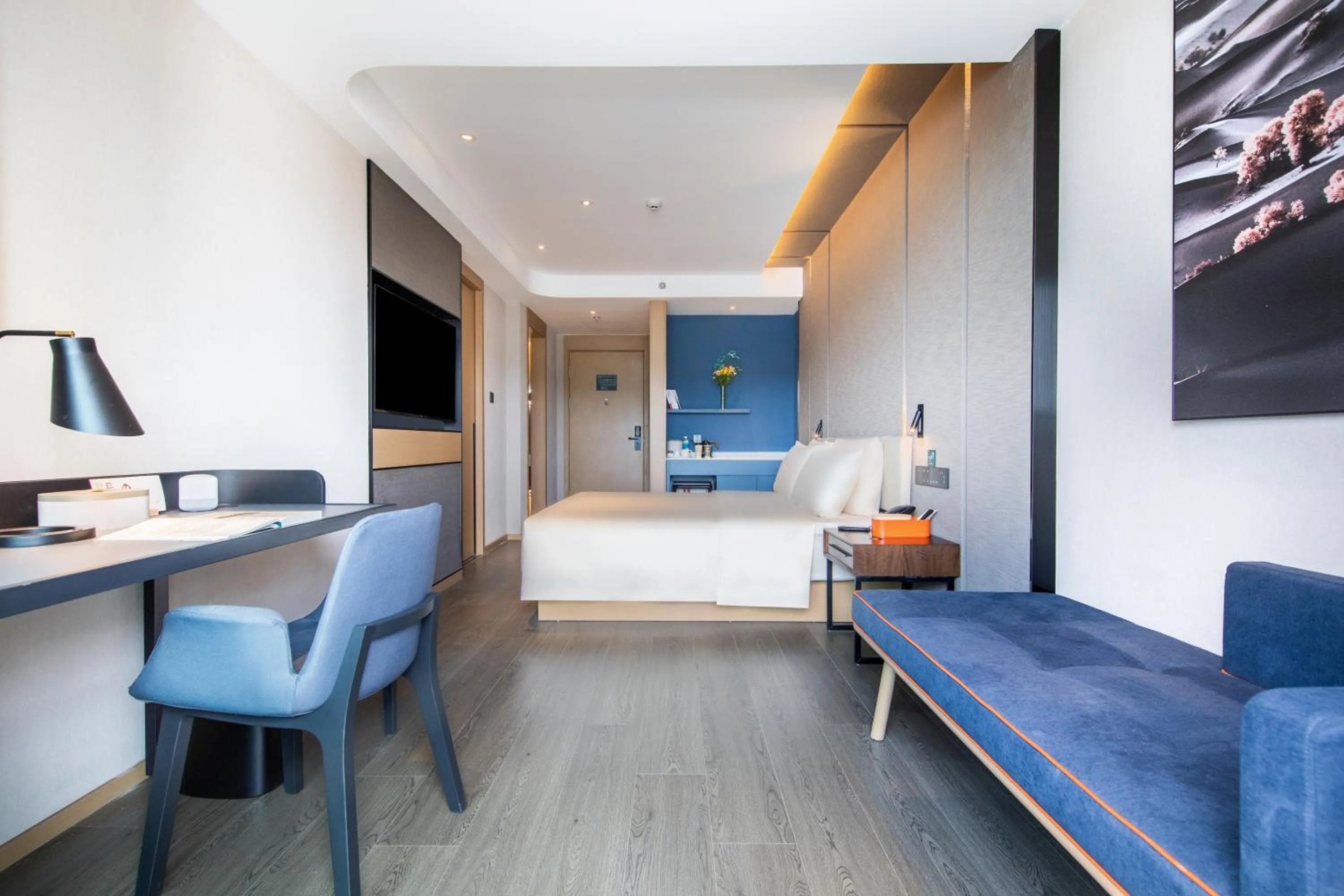 Bed in Atour Hotel Shenzhen Guangming Science City Zhengda City