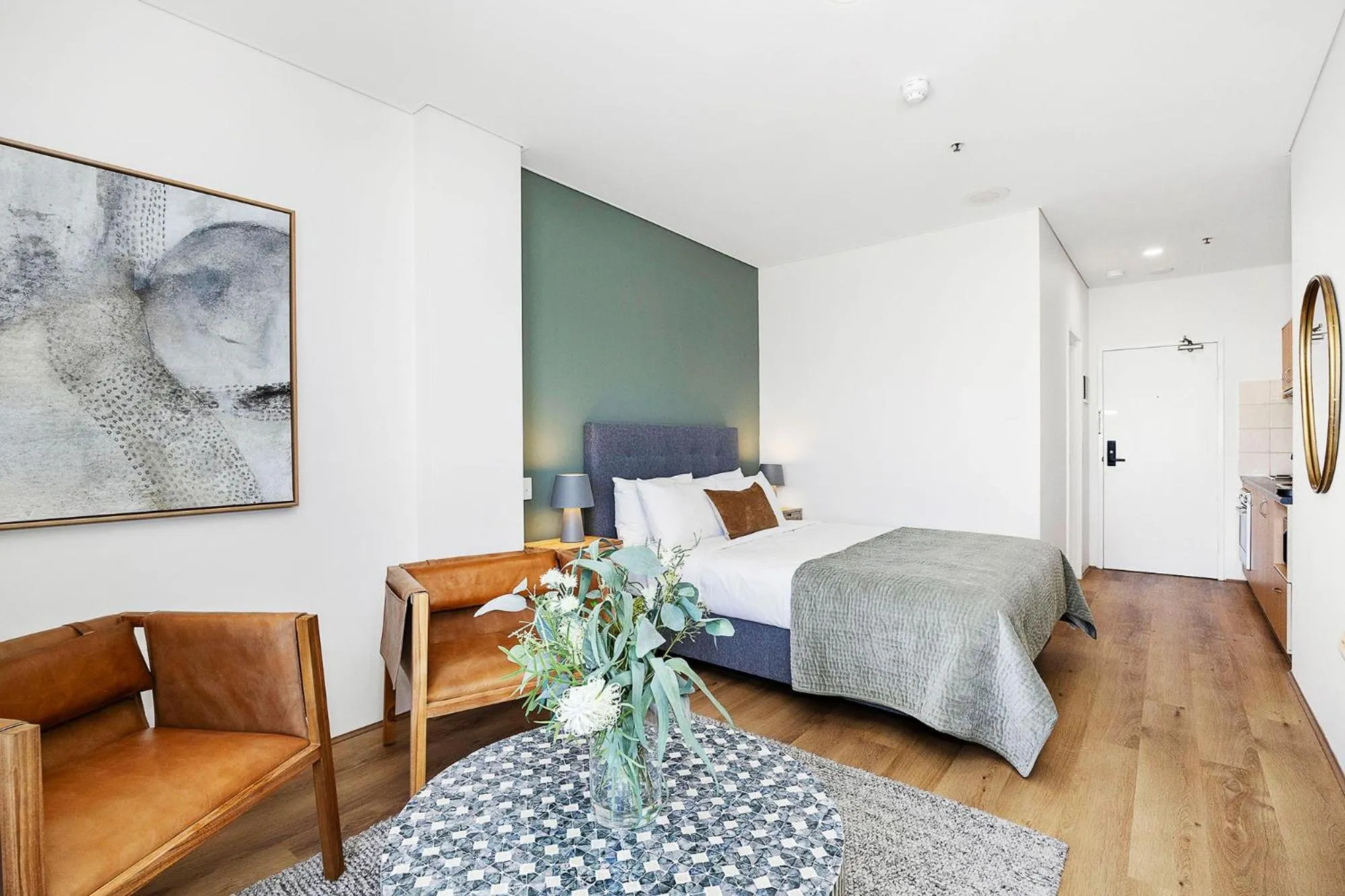 Photo of the whole room, Bed in Small Moments