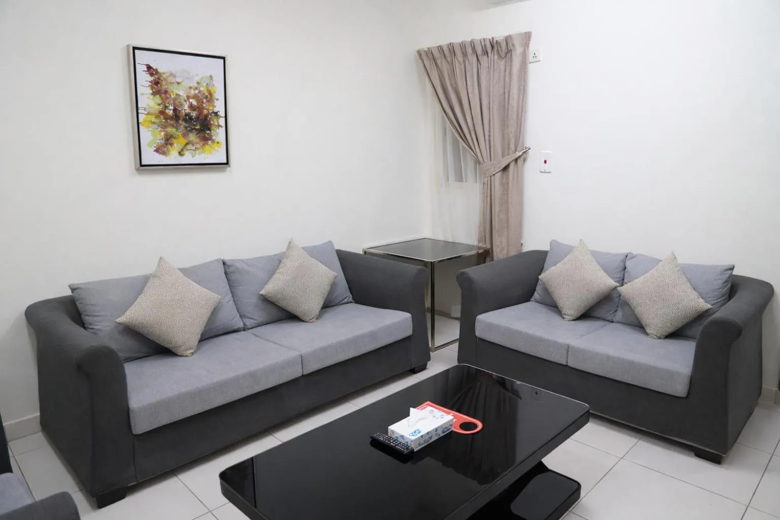 Living room in Binayat Hama Serviced Apartments