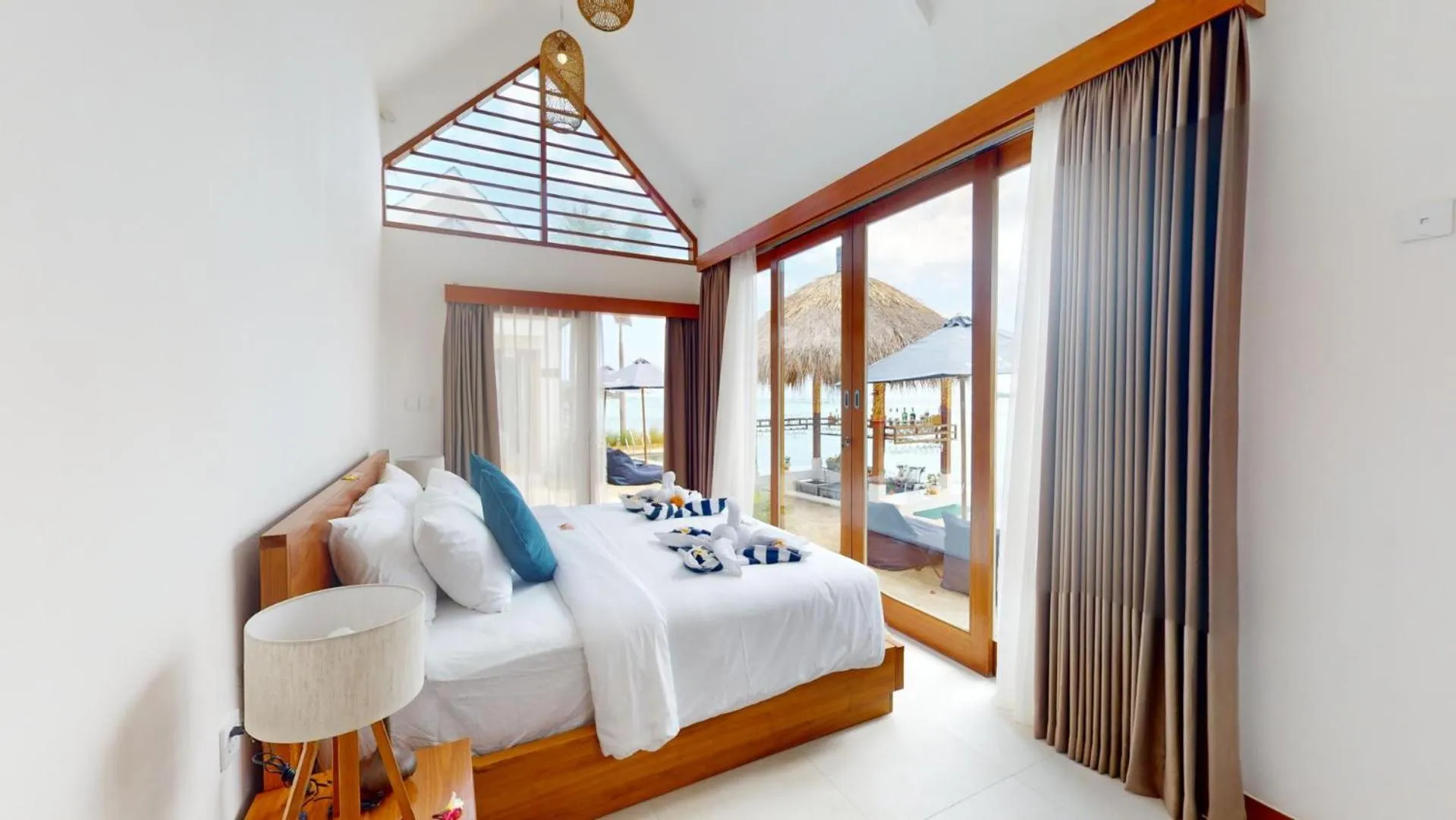 Bed in Segara Seaside Resort