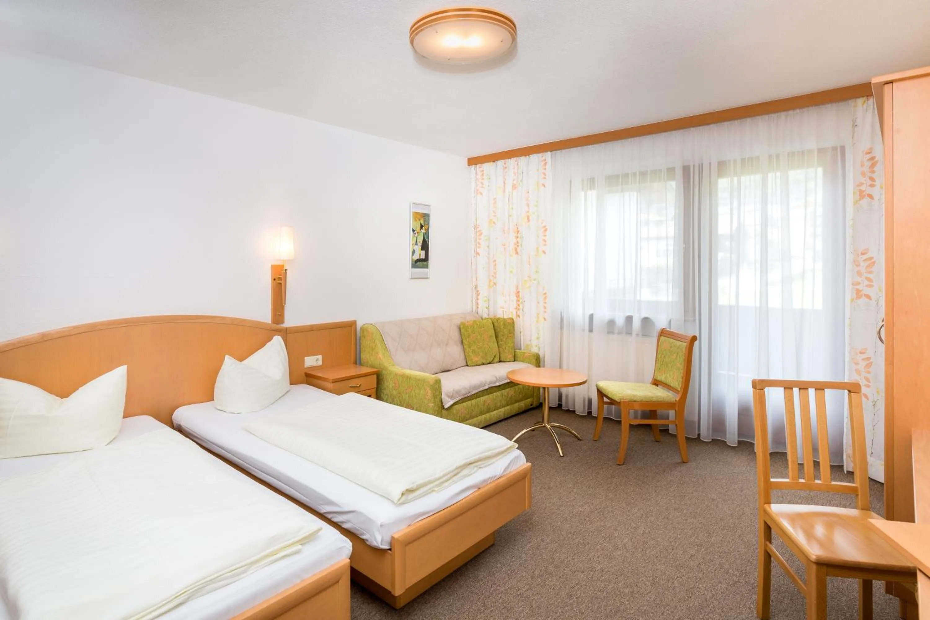 Bed in Hotel Grissemann