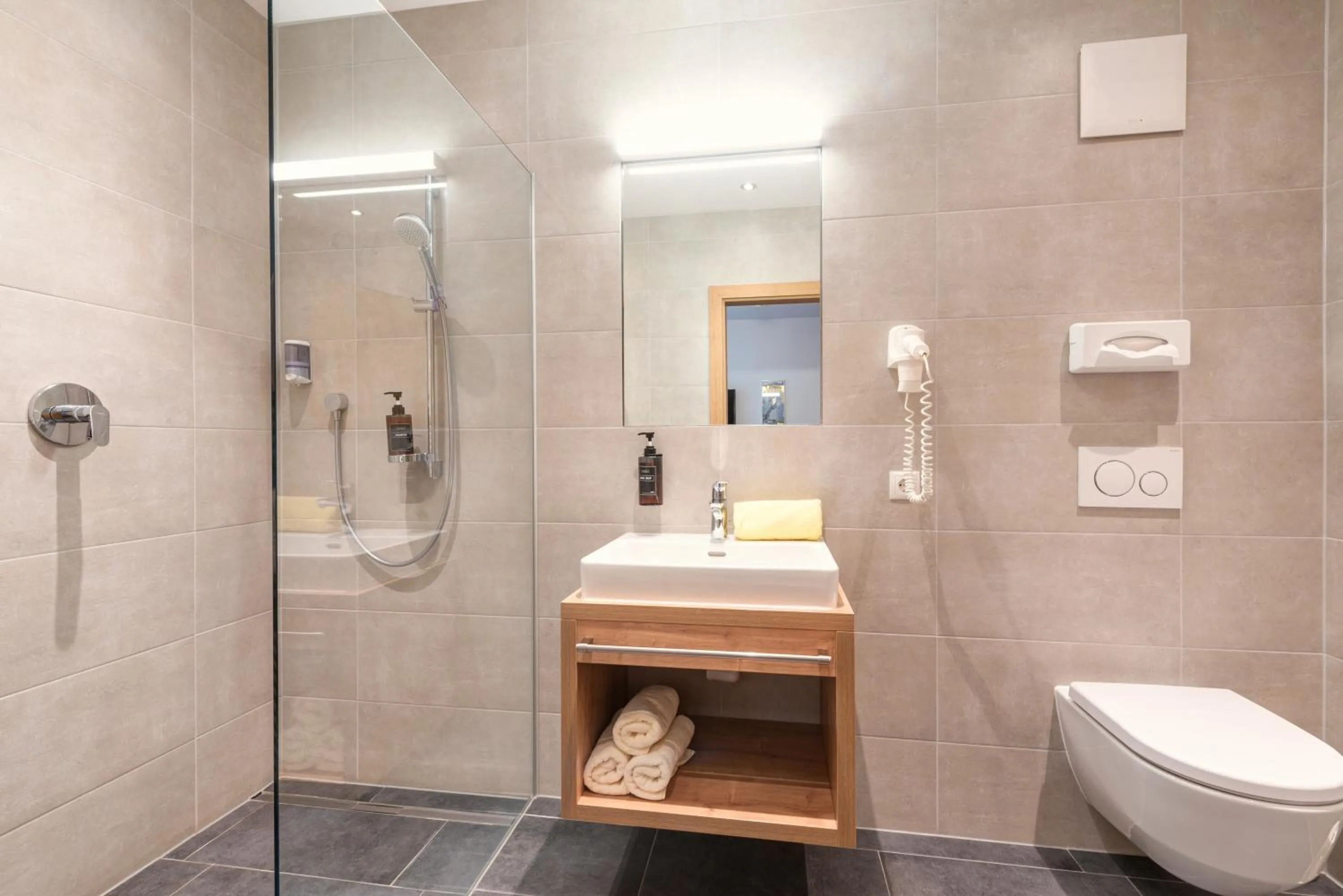 Bathroom in Hotel Grissemann