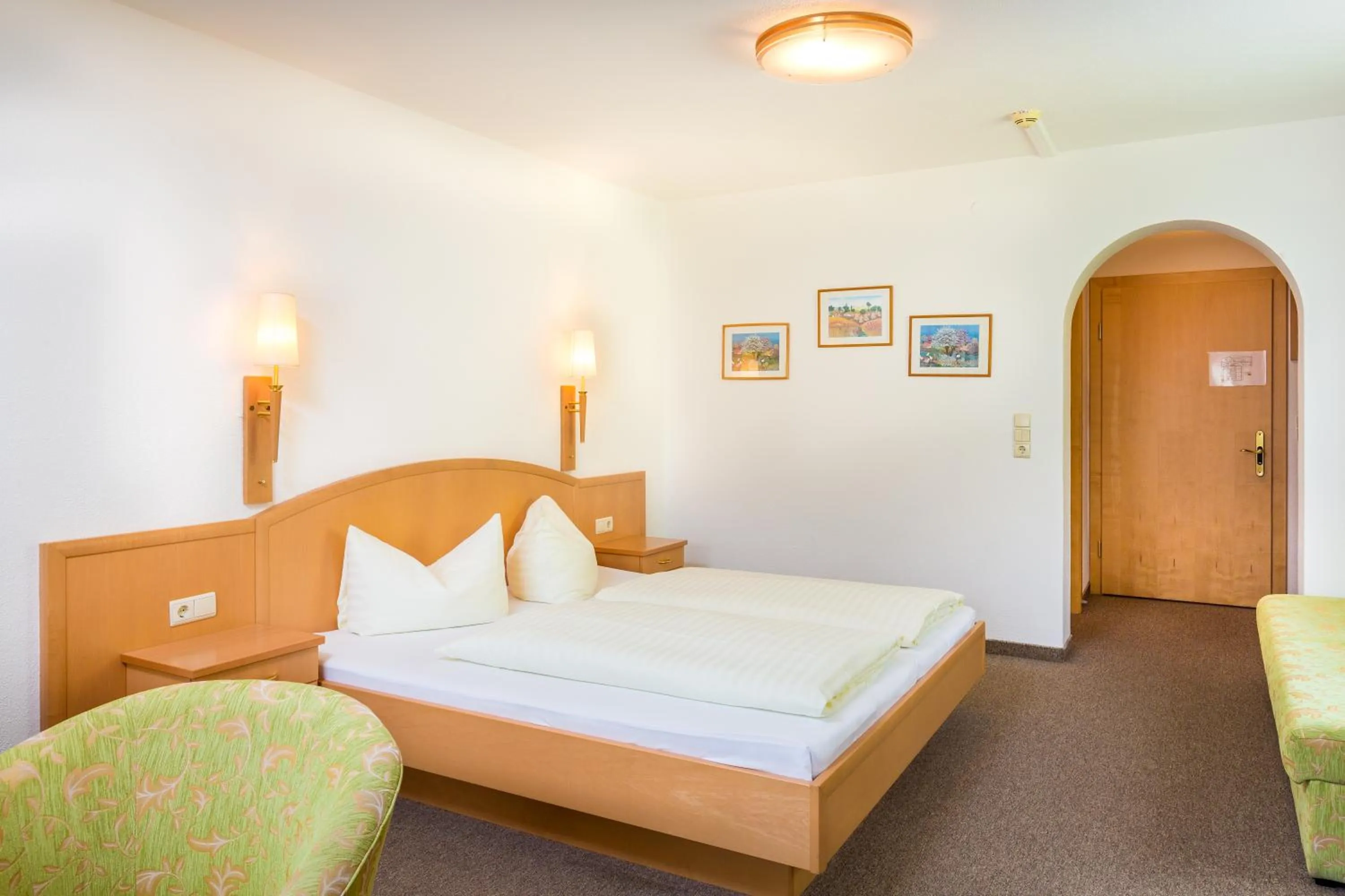 Bed in Hotel Grissemann