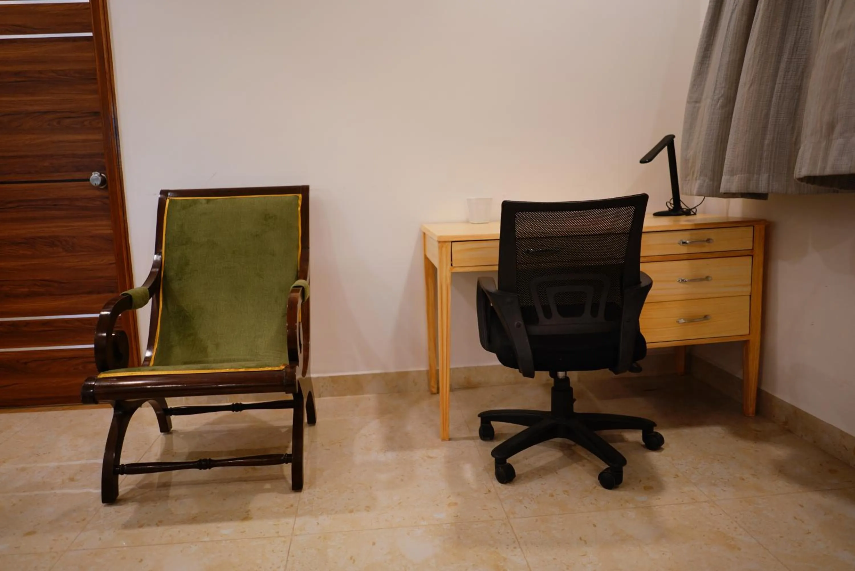 Seating area in Enkay Service Apartments