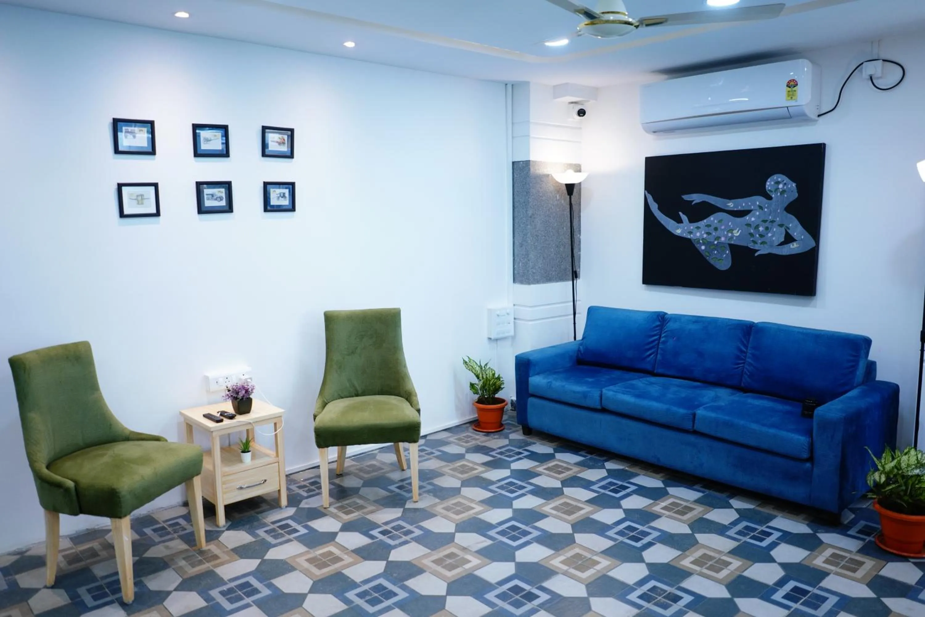 Living room in Enkay Service Apartments