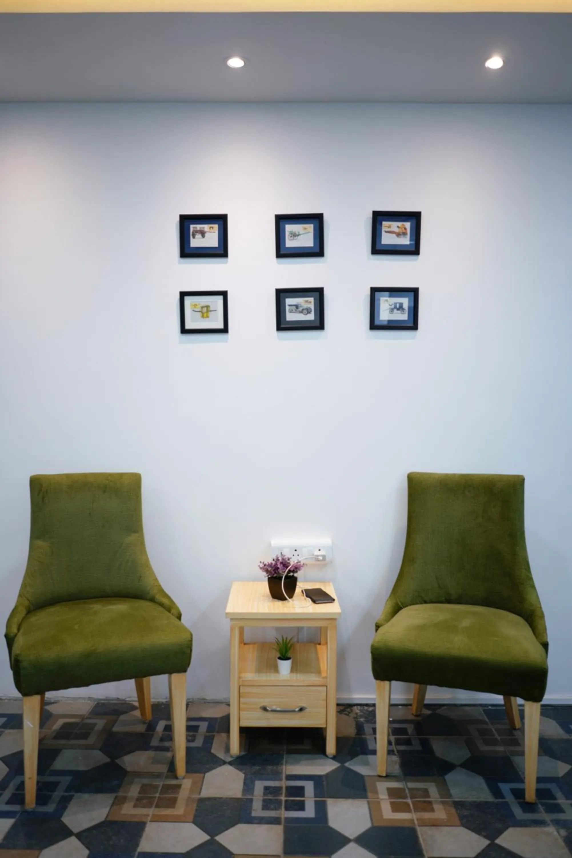 Seating area in Enkay Service Apartments