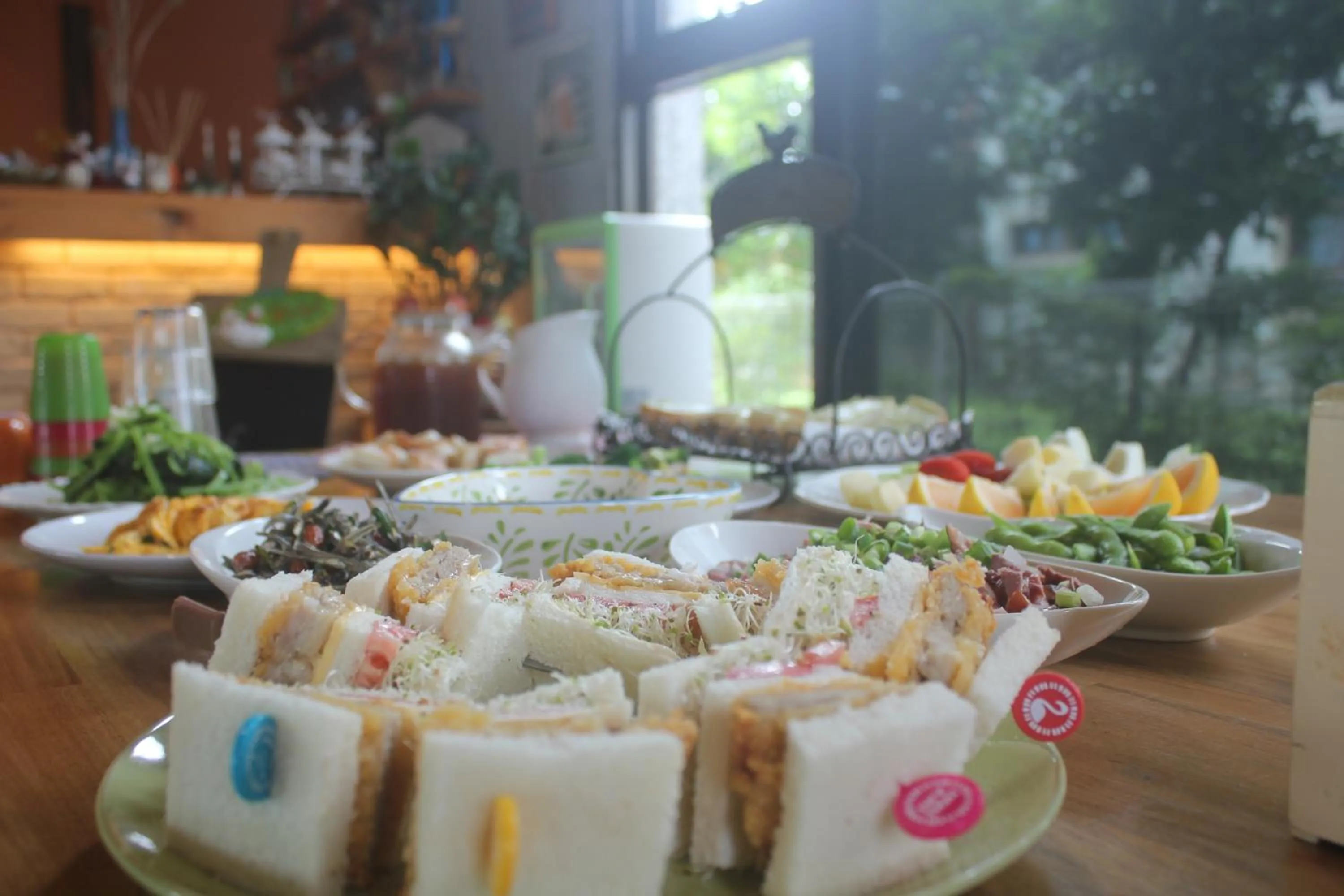 Buffet breakfast in Muho B&B