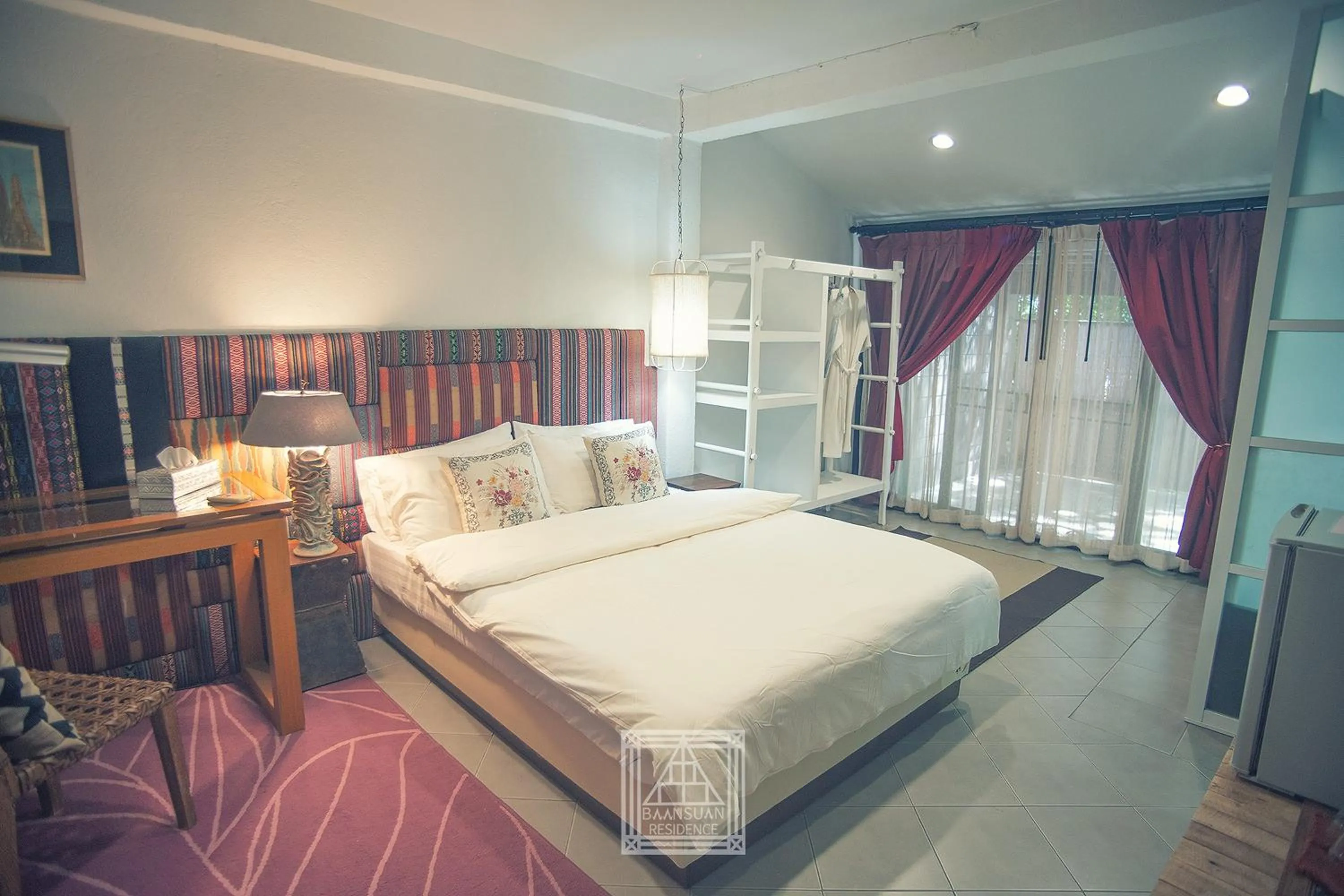Bedroom, Bed in Baan Suan Residence เฮือนพักบ้านสวน