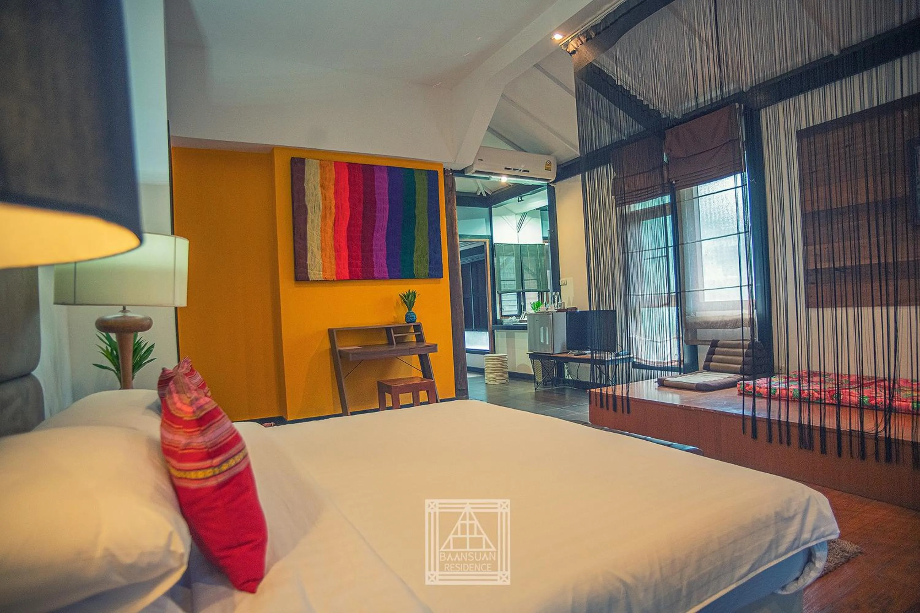 Bedroom, Bed in Baan Suan Residence เฮือนพักบ้านสวน