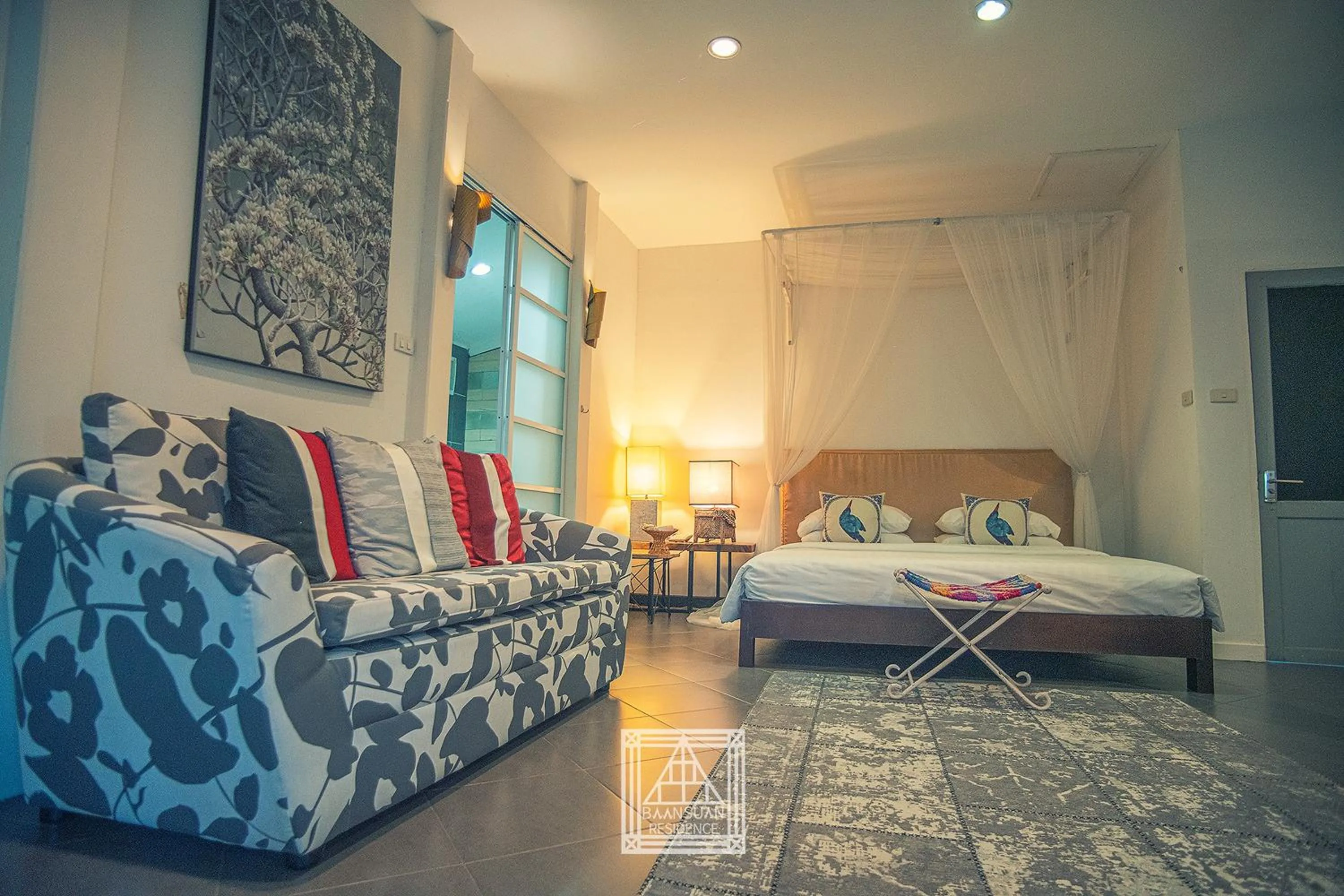 Bedroom, Bed in Baan Suan Residence เฮือนพักบ้านสวน