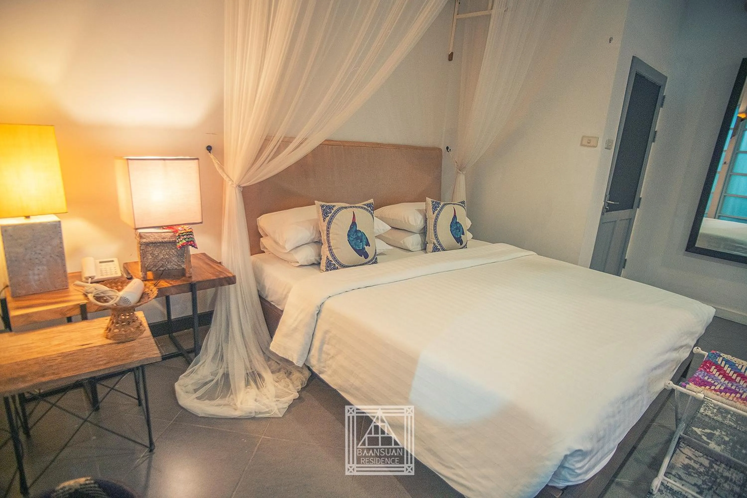 Bedroom, Bed in Baan Suan Residence เฮือนพักบ้านสวน