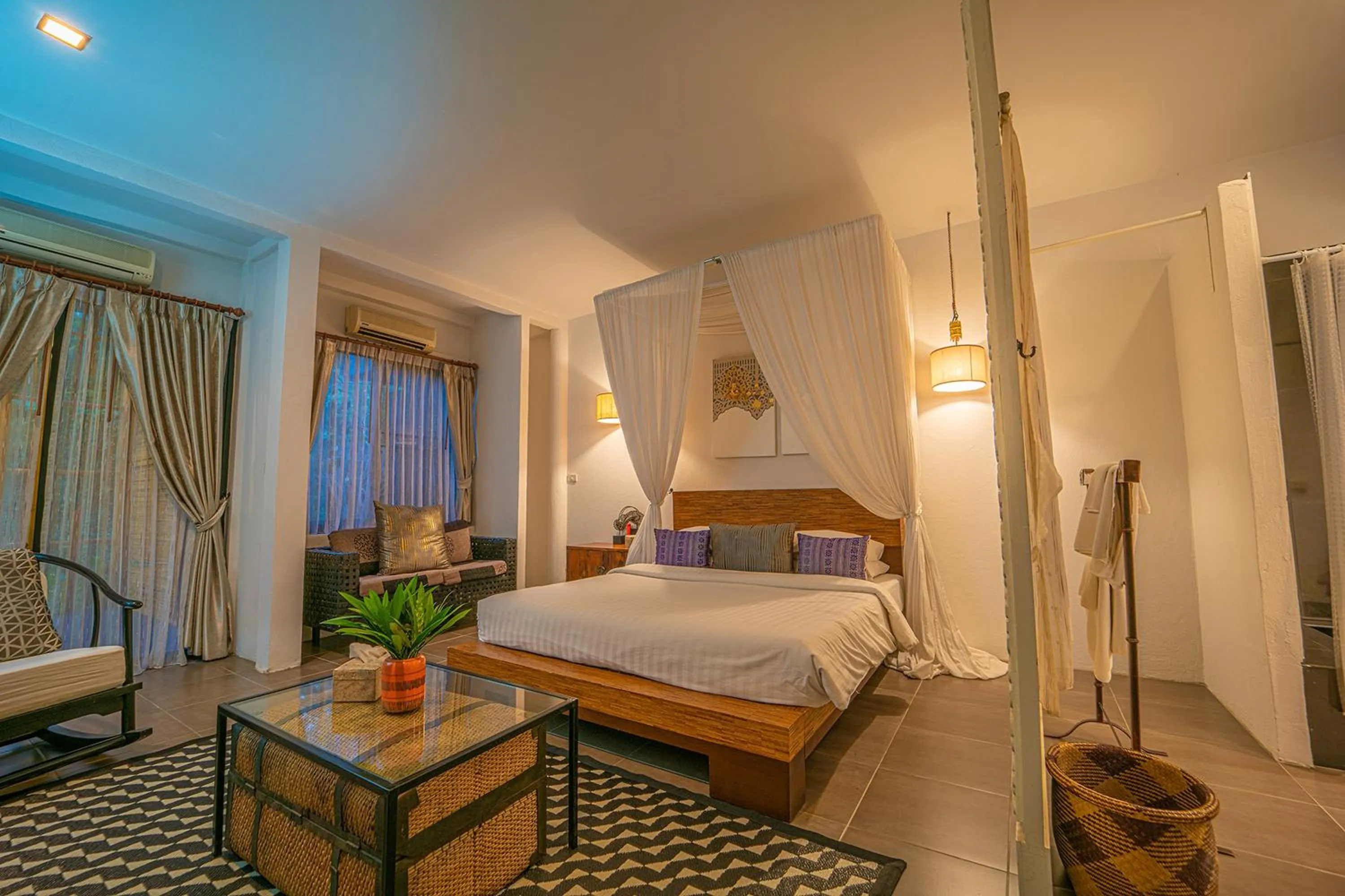 Bedroom, Bed in Baan Suan Residence เฮือนพักบ้านสวน