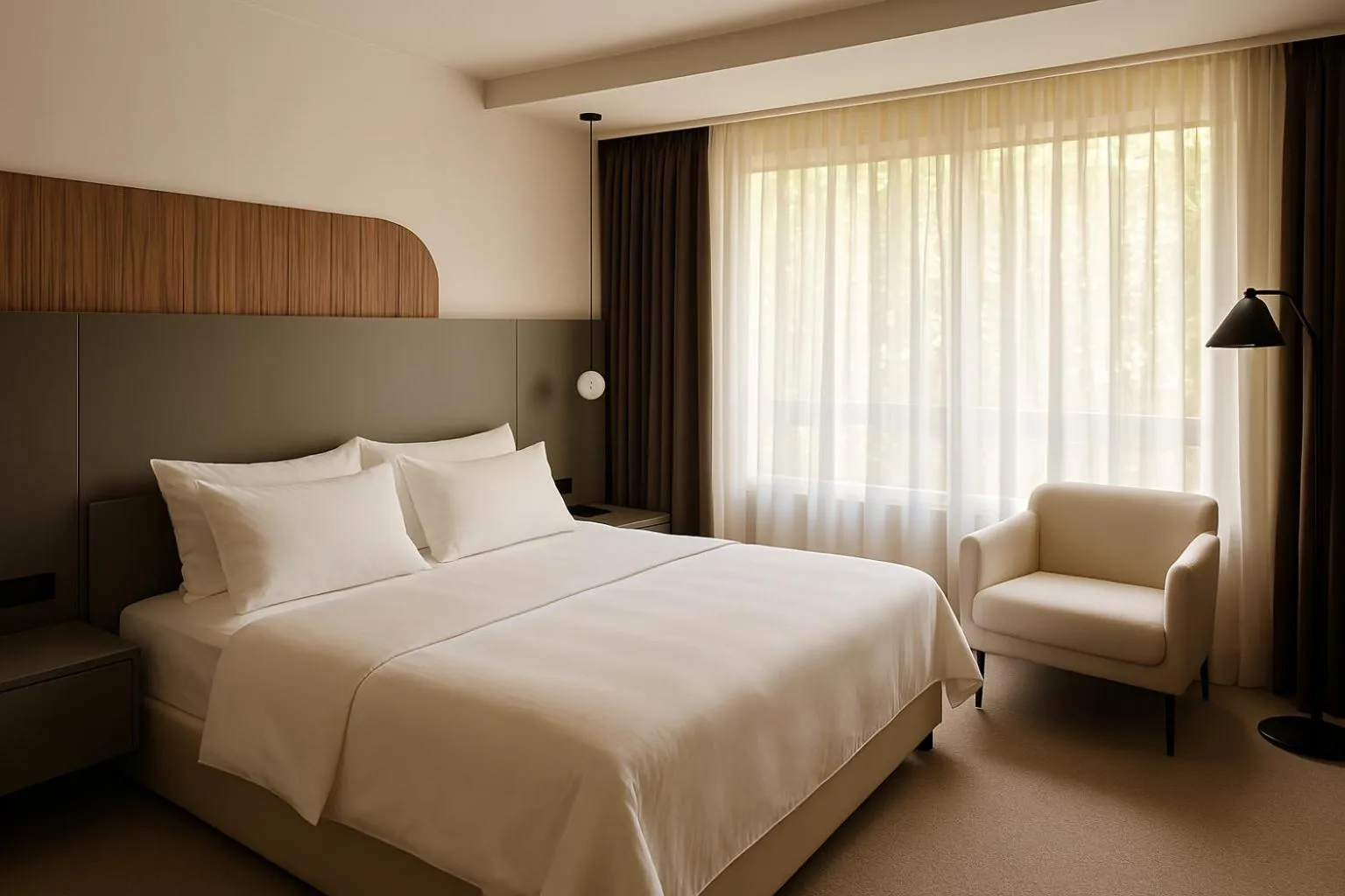 Bedroom, Bed in Awen Hotel Vechta