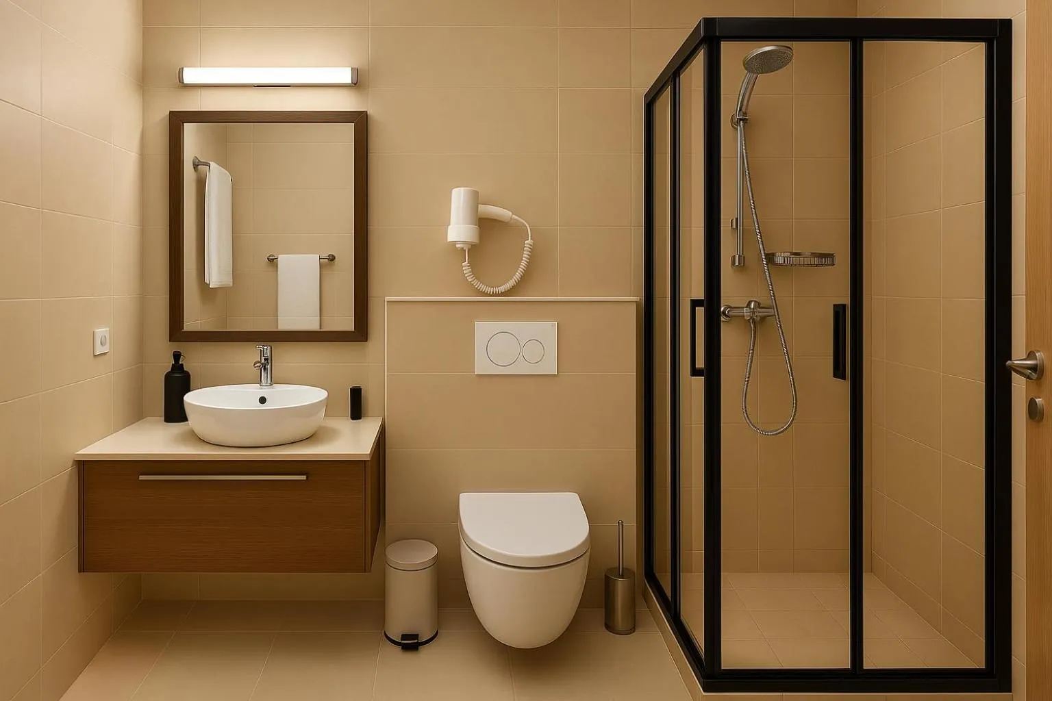 Toilet in Awen Hotel Vechta