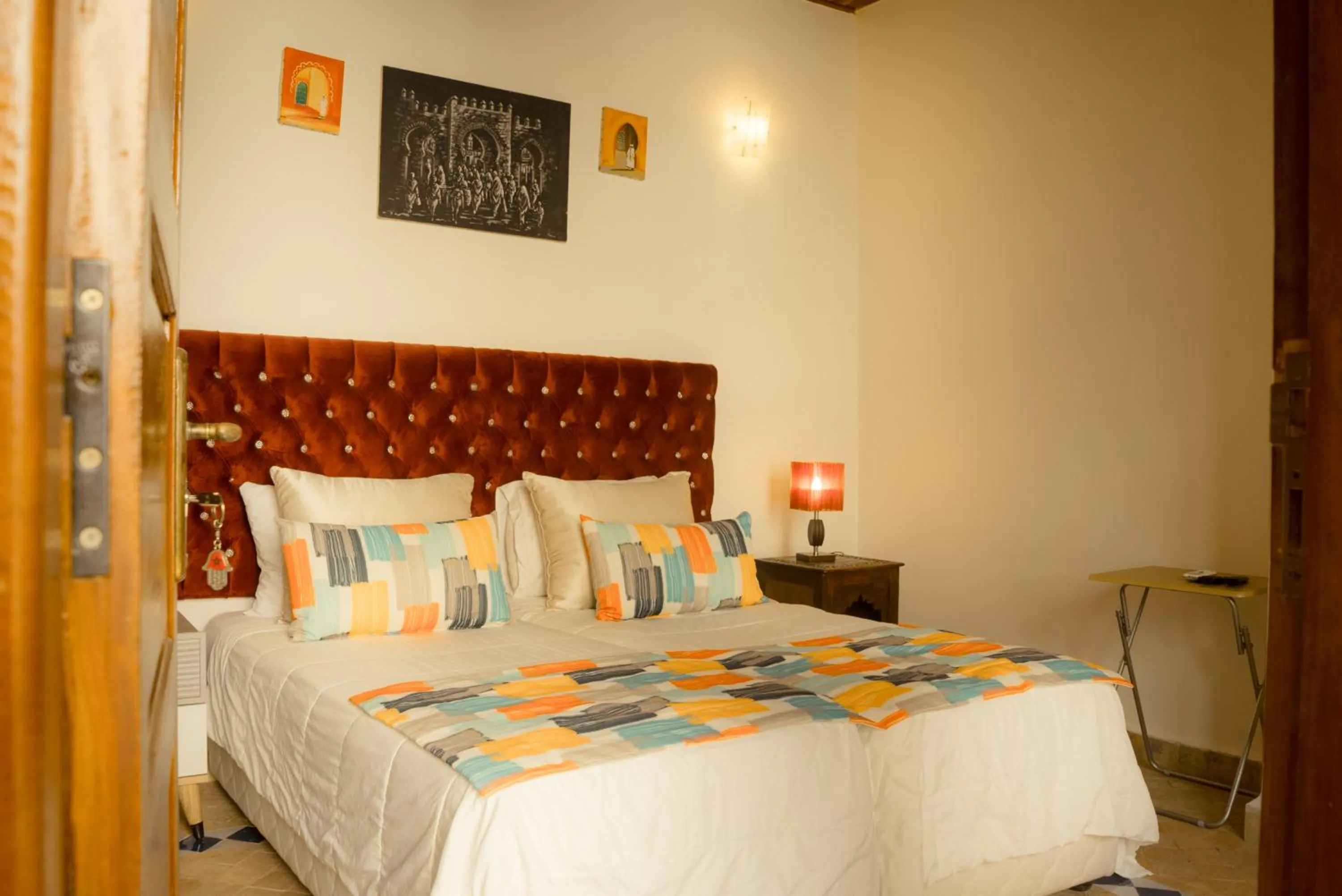 Bed in Riad Dar Pierre