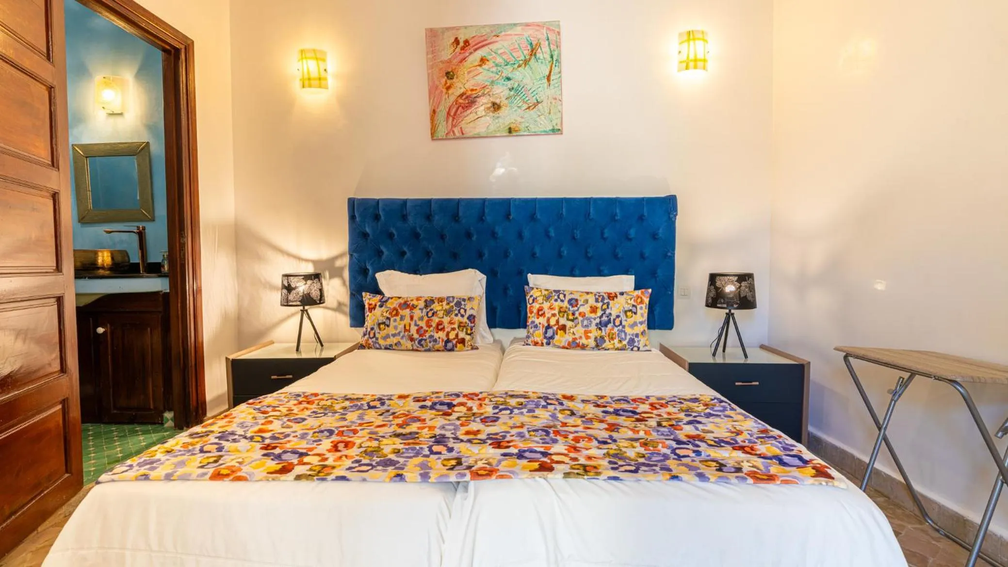 Bed in Riad Dar Pierre