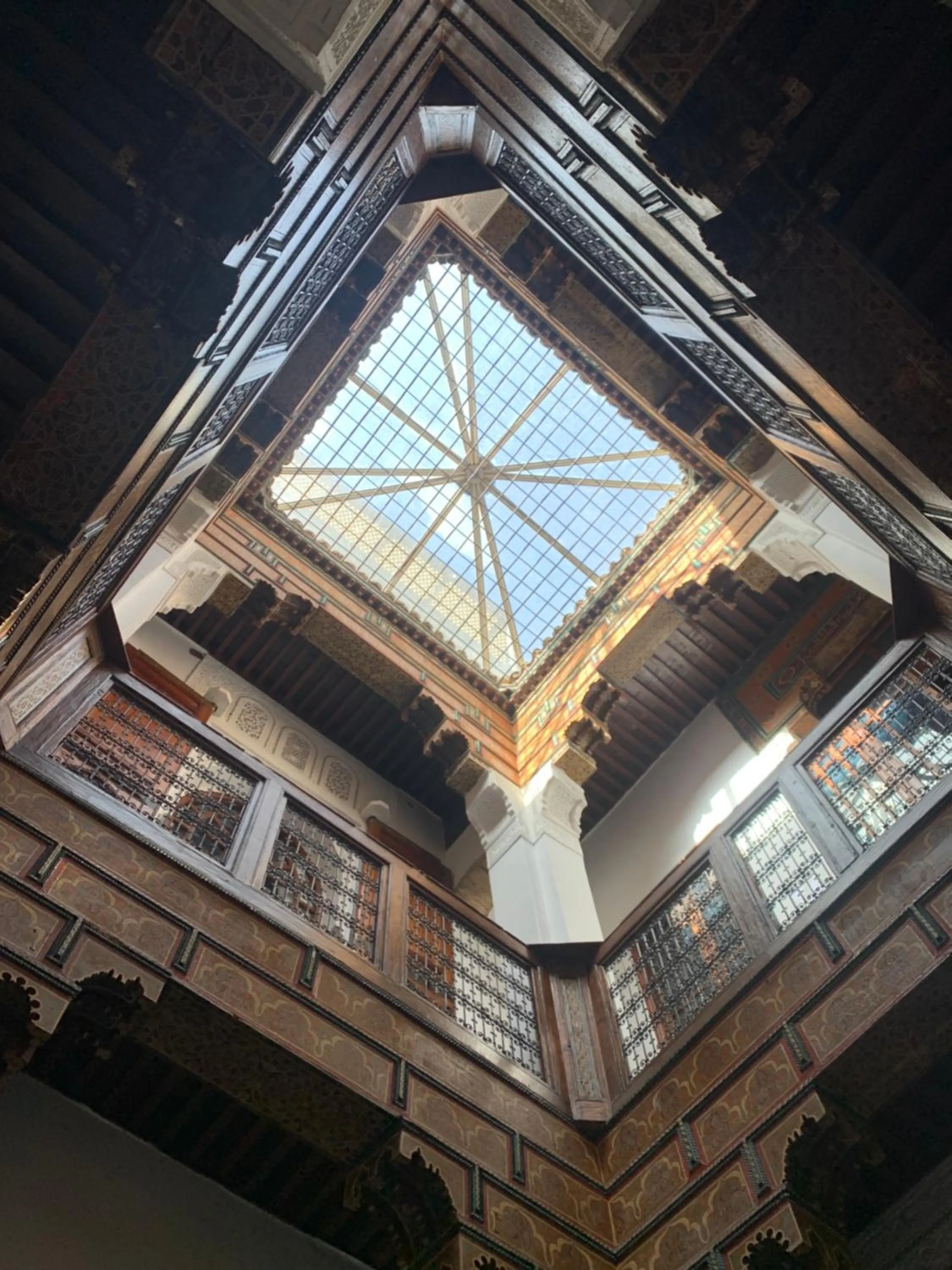 Inner courtyard view in Riad Dar Pierre