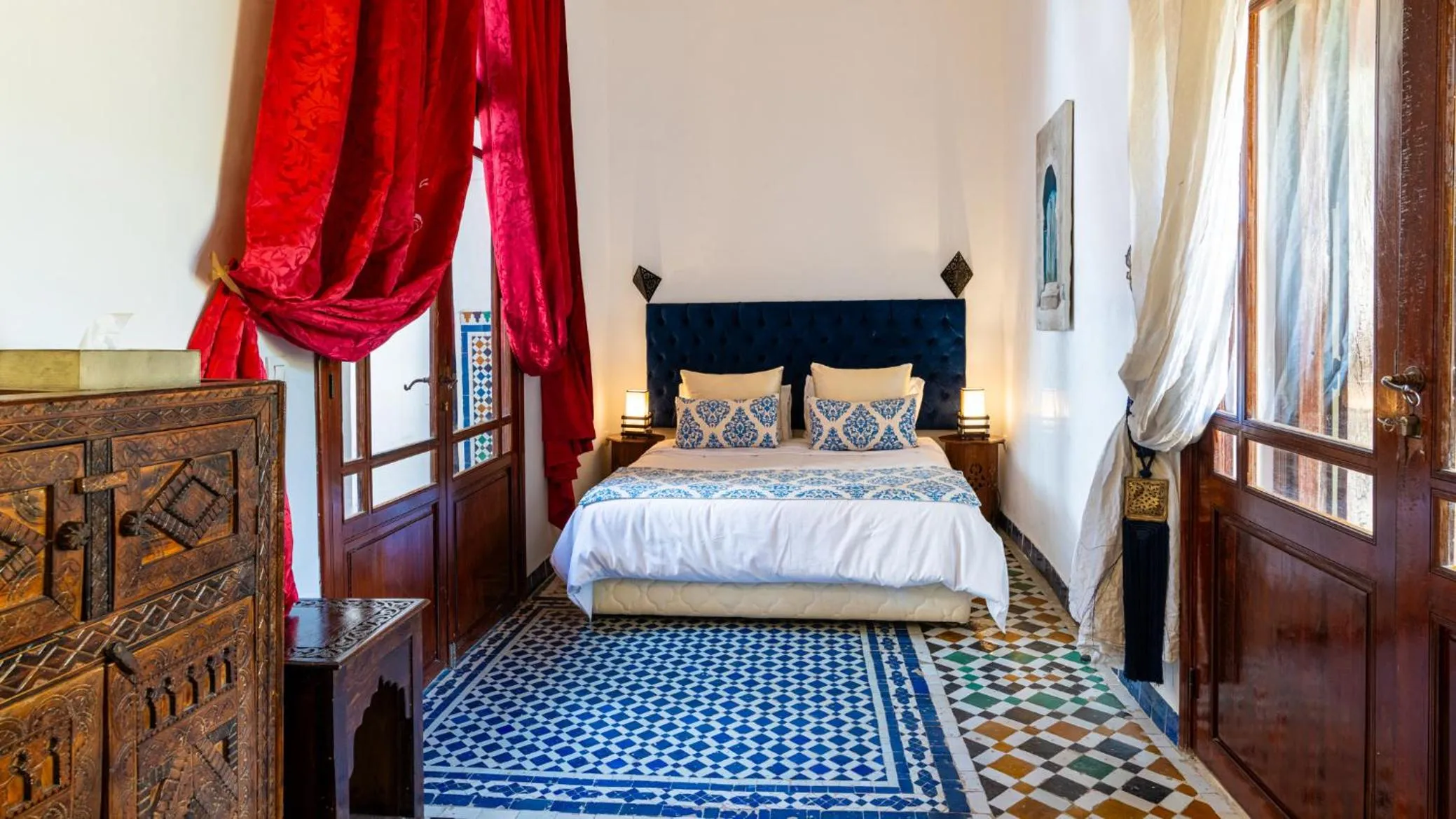 Bed in Riad Dar Pierre