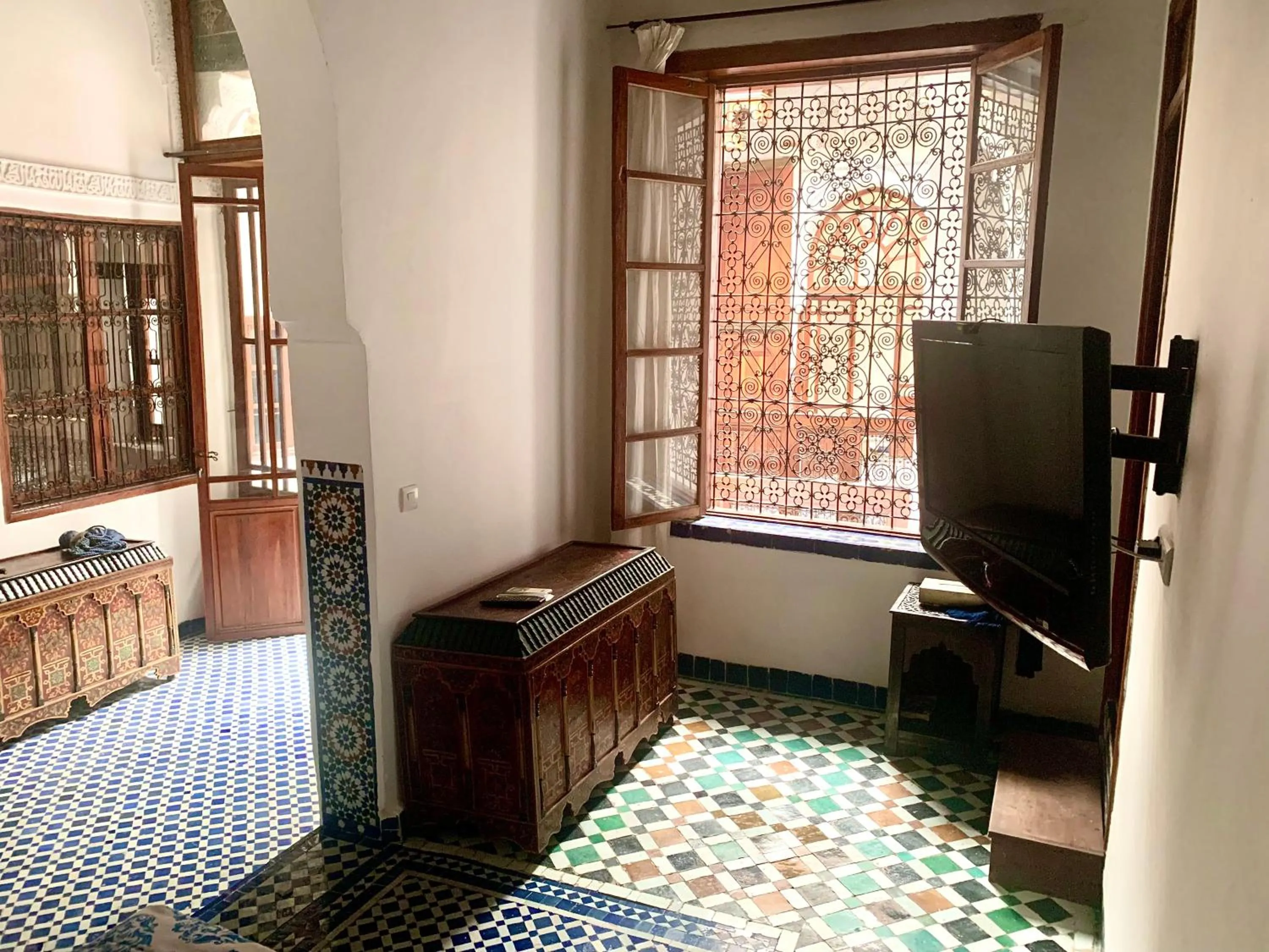 Seating area in Riad Dar Pierre