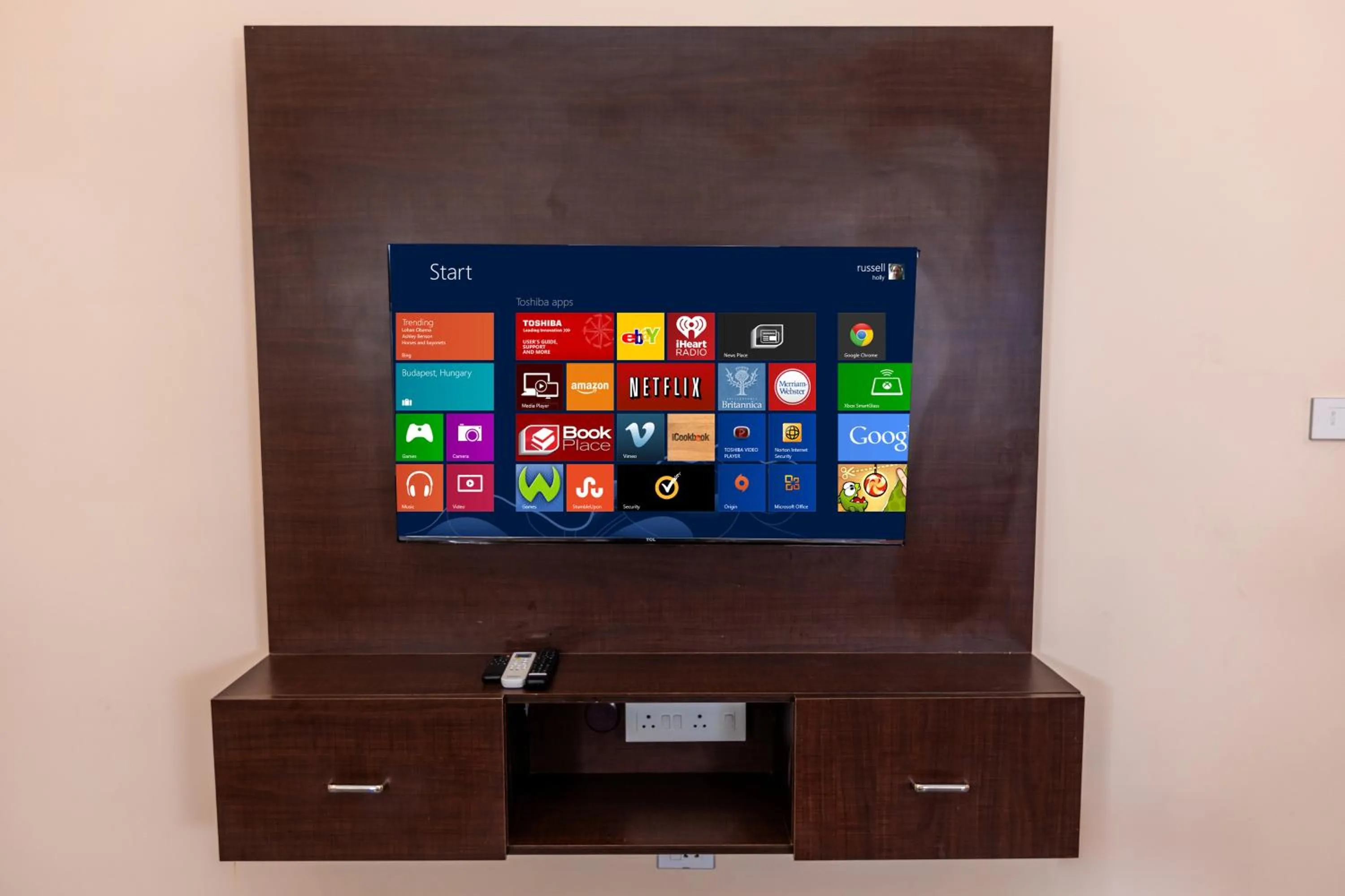 TV and multimedia in T Resort with Swimming Pool