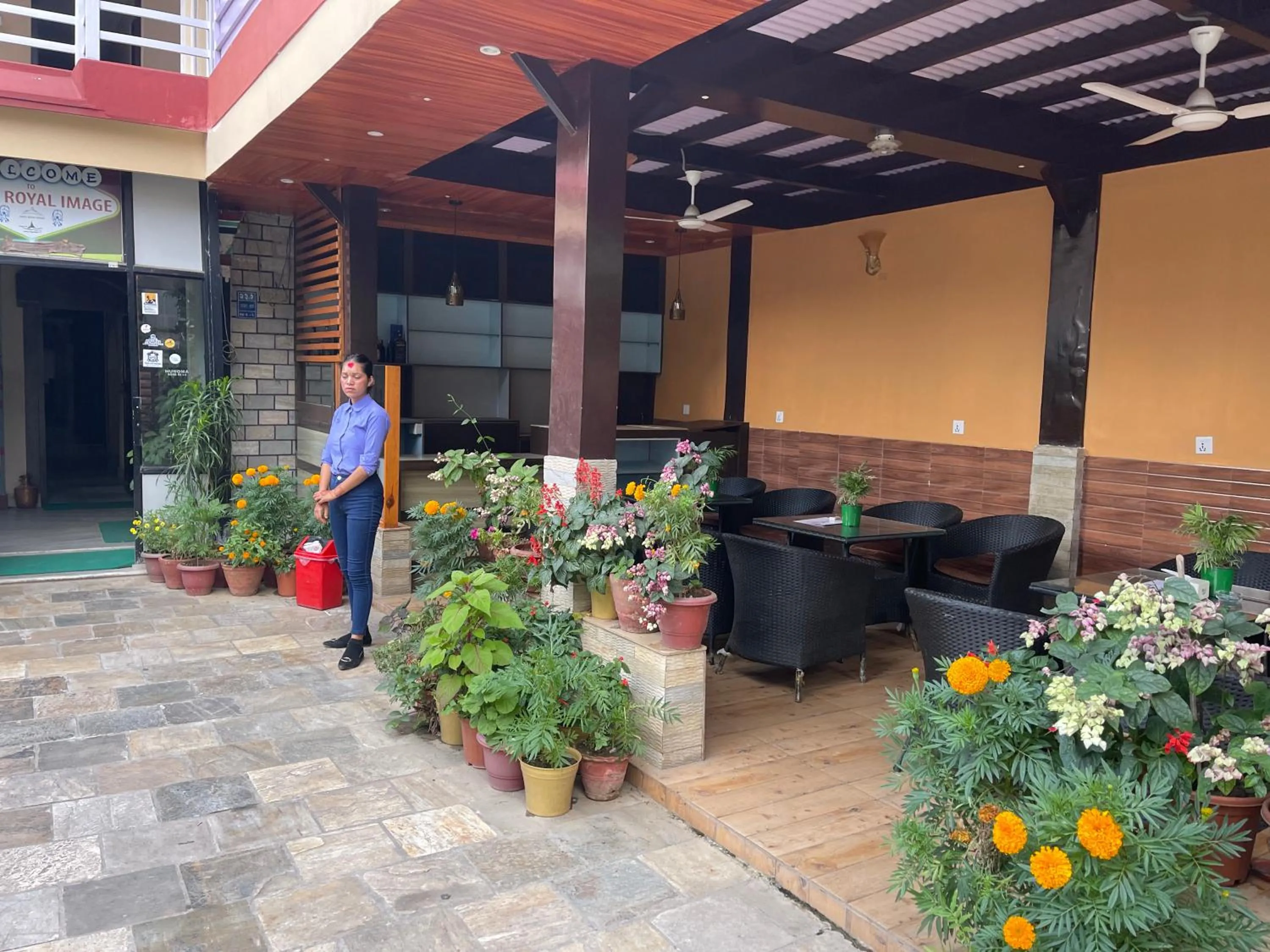 Garden view in Hotel Royal Image