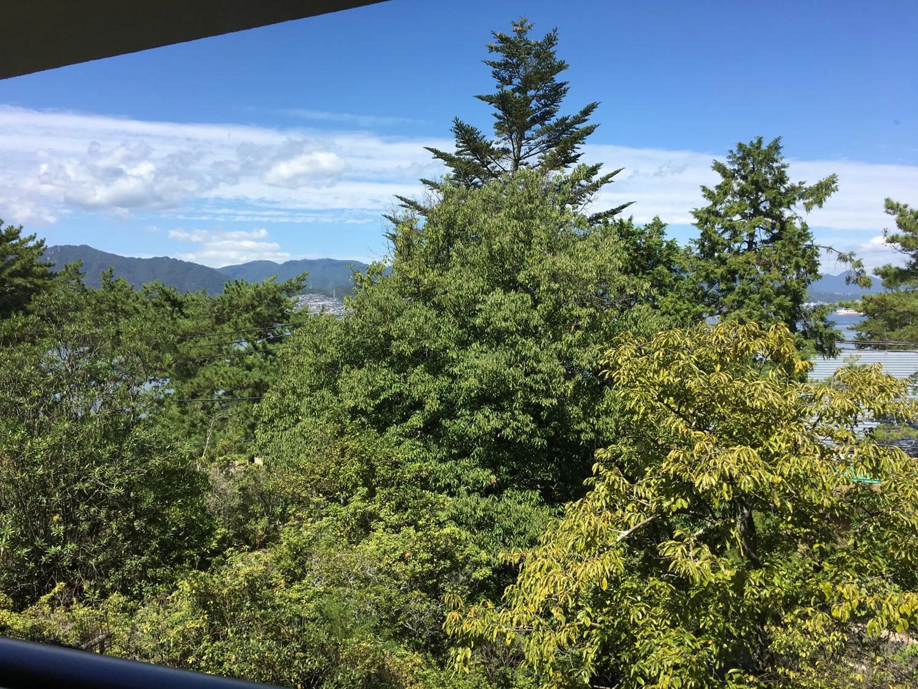 Garden view in Miyajima Morinoyado