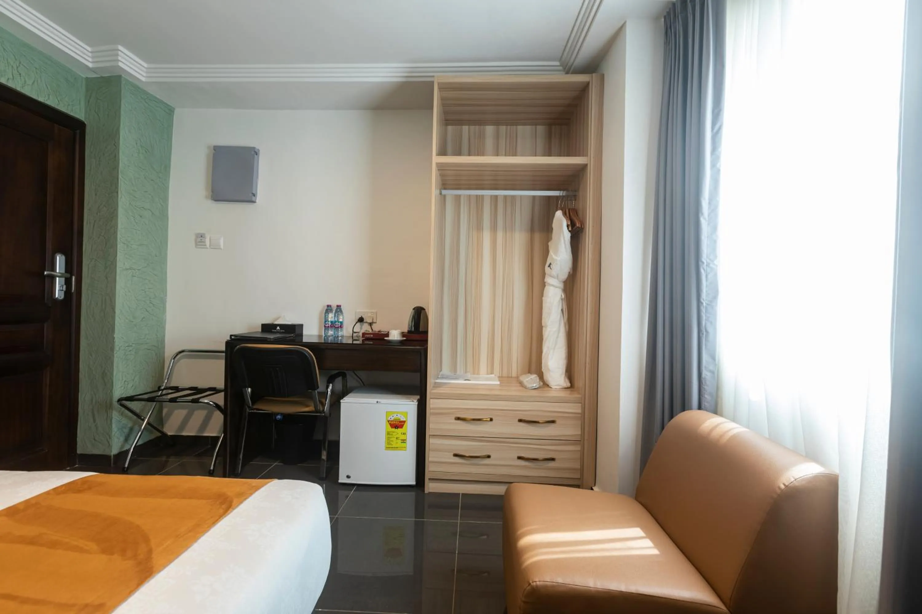 Bed in Airport View Hotel