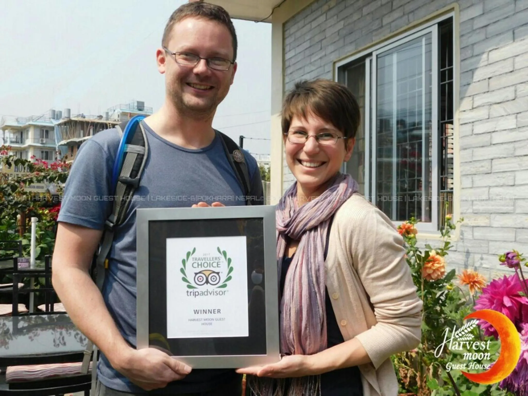 group of guests in Harvest Moon Guest House