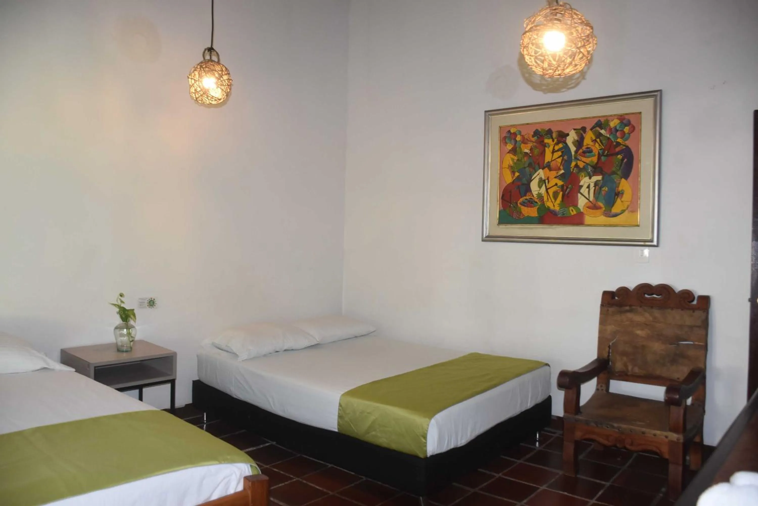 Bed in Finca Hotel La Estancia