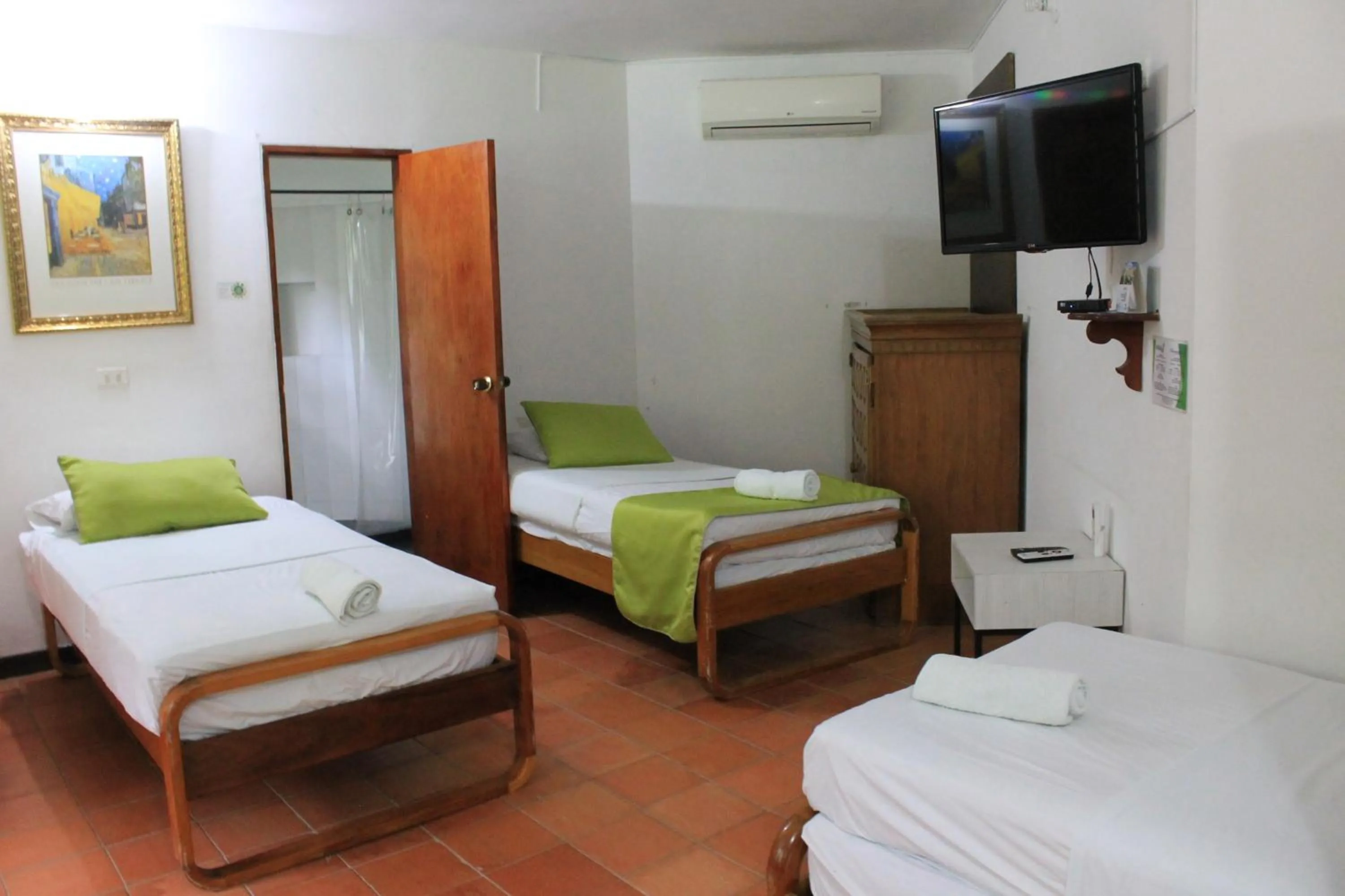 Bed in Finca Hotel La Estancia