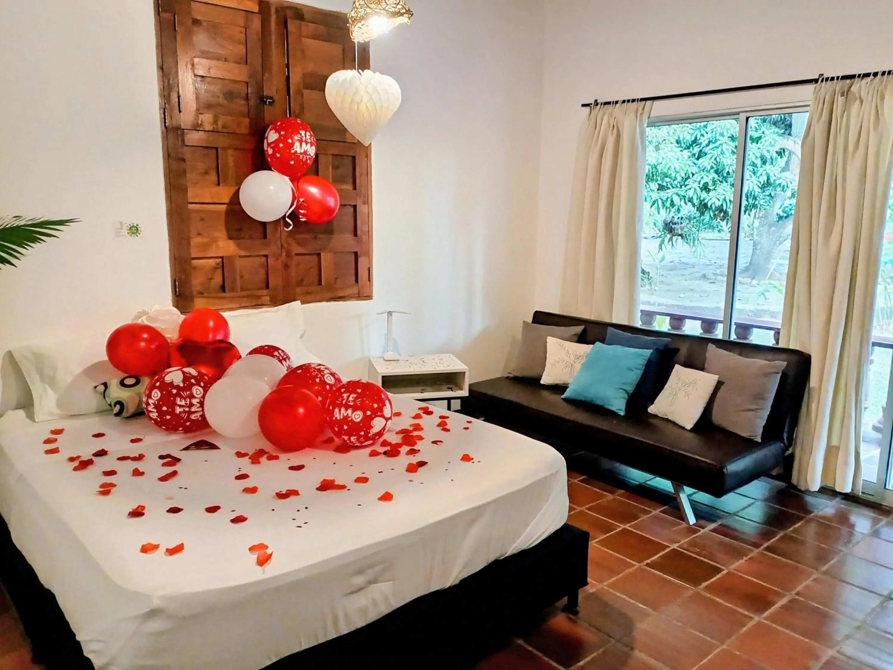 Bed in Finca Hotel La Estancia