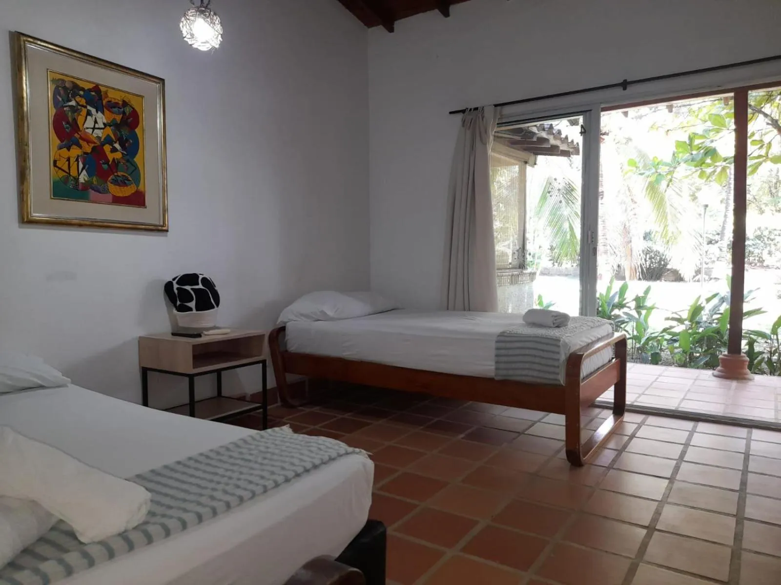 Bed in Finca Hotel La Estancia