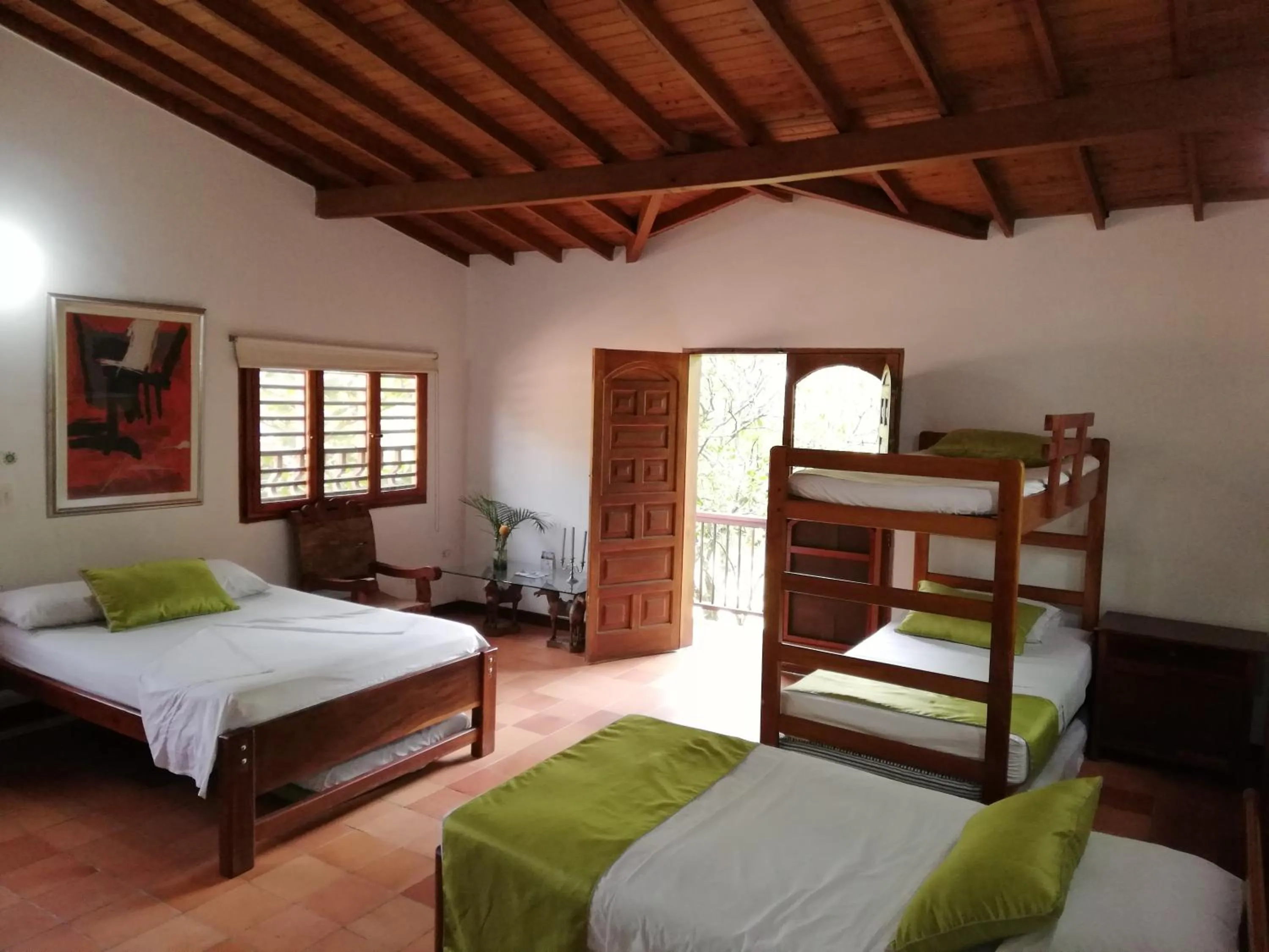 Bed in Finca Hotel La Estancia