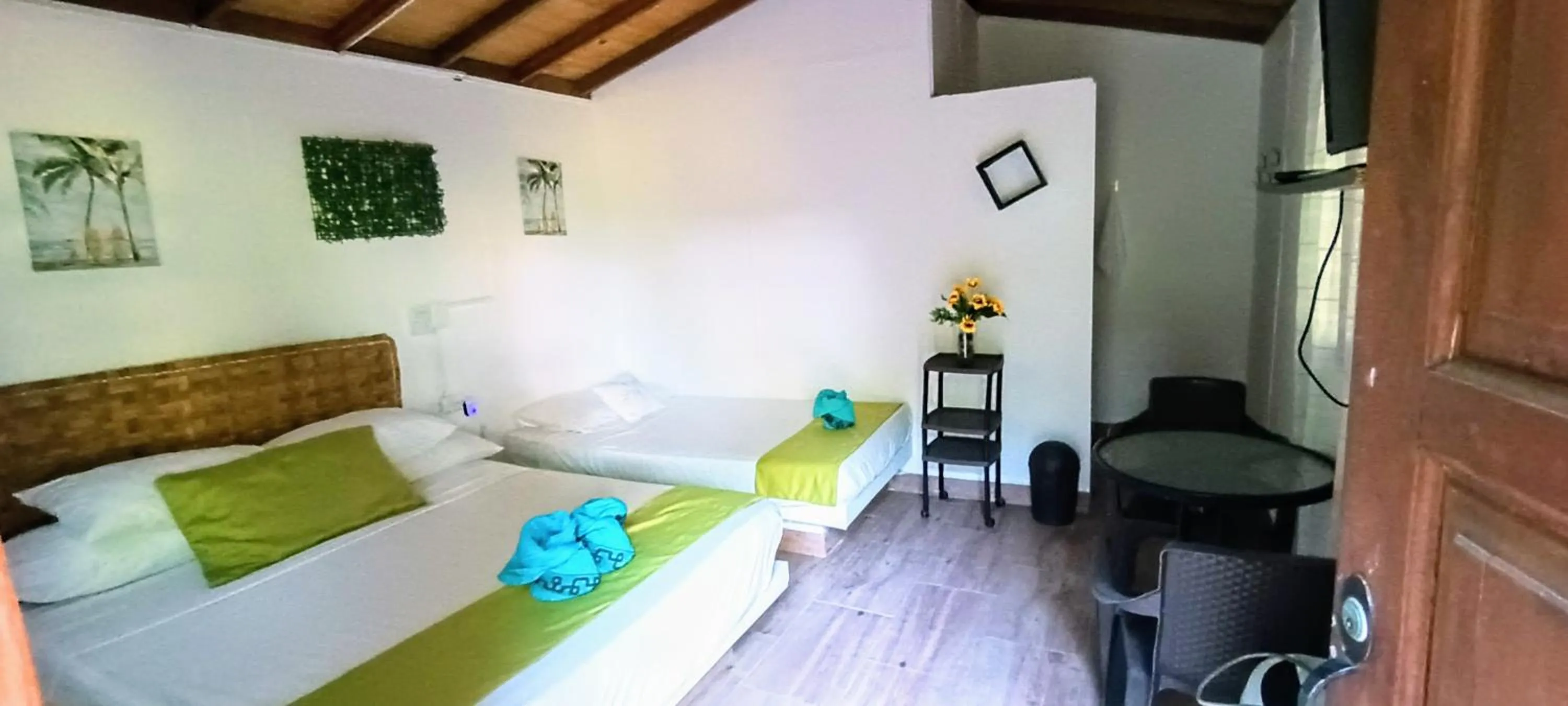 Bed in Finca Hotel La Estancia