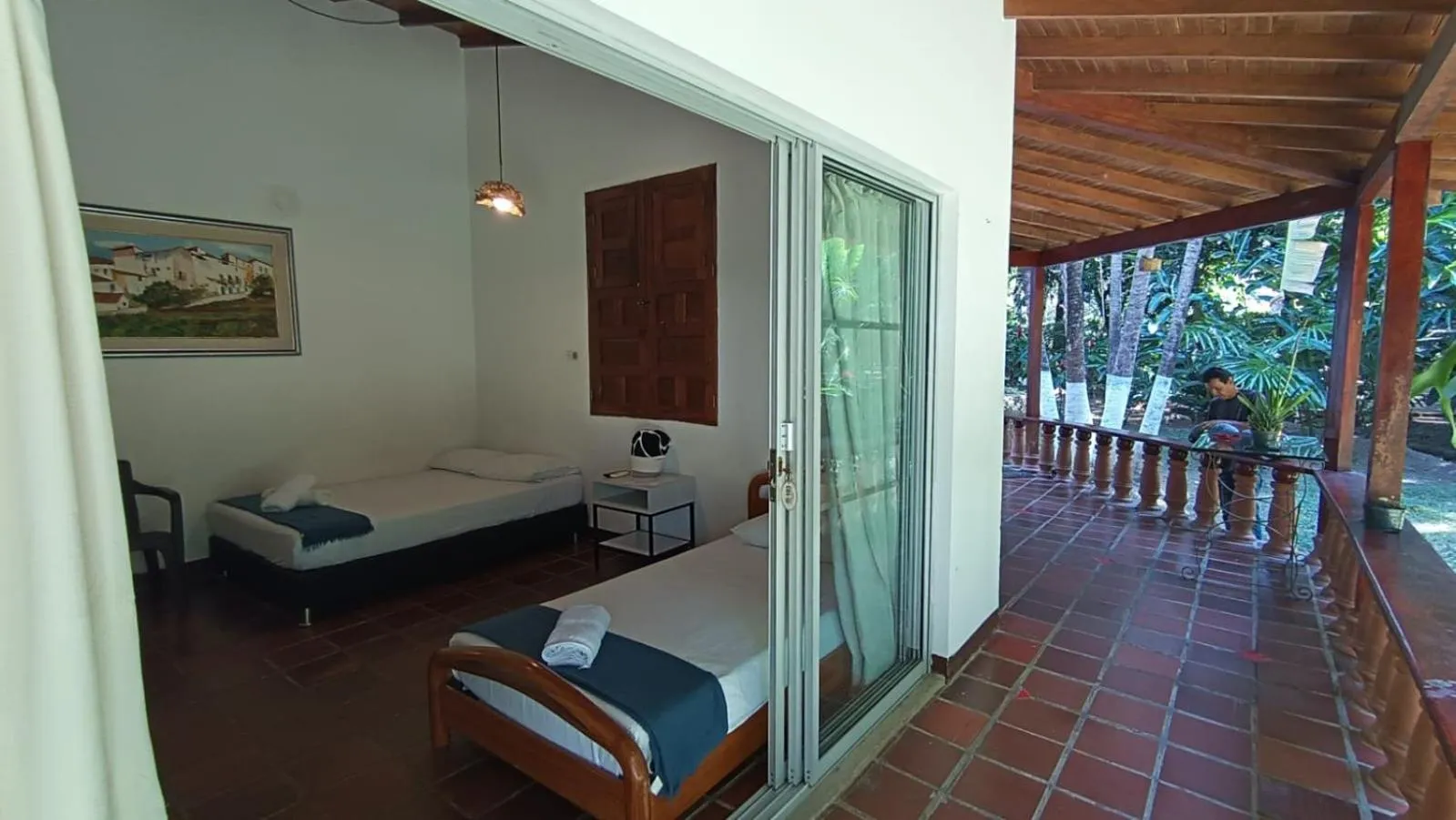 Bed in Finca Hotel La Estancia