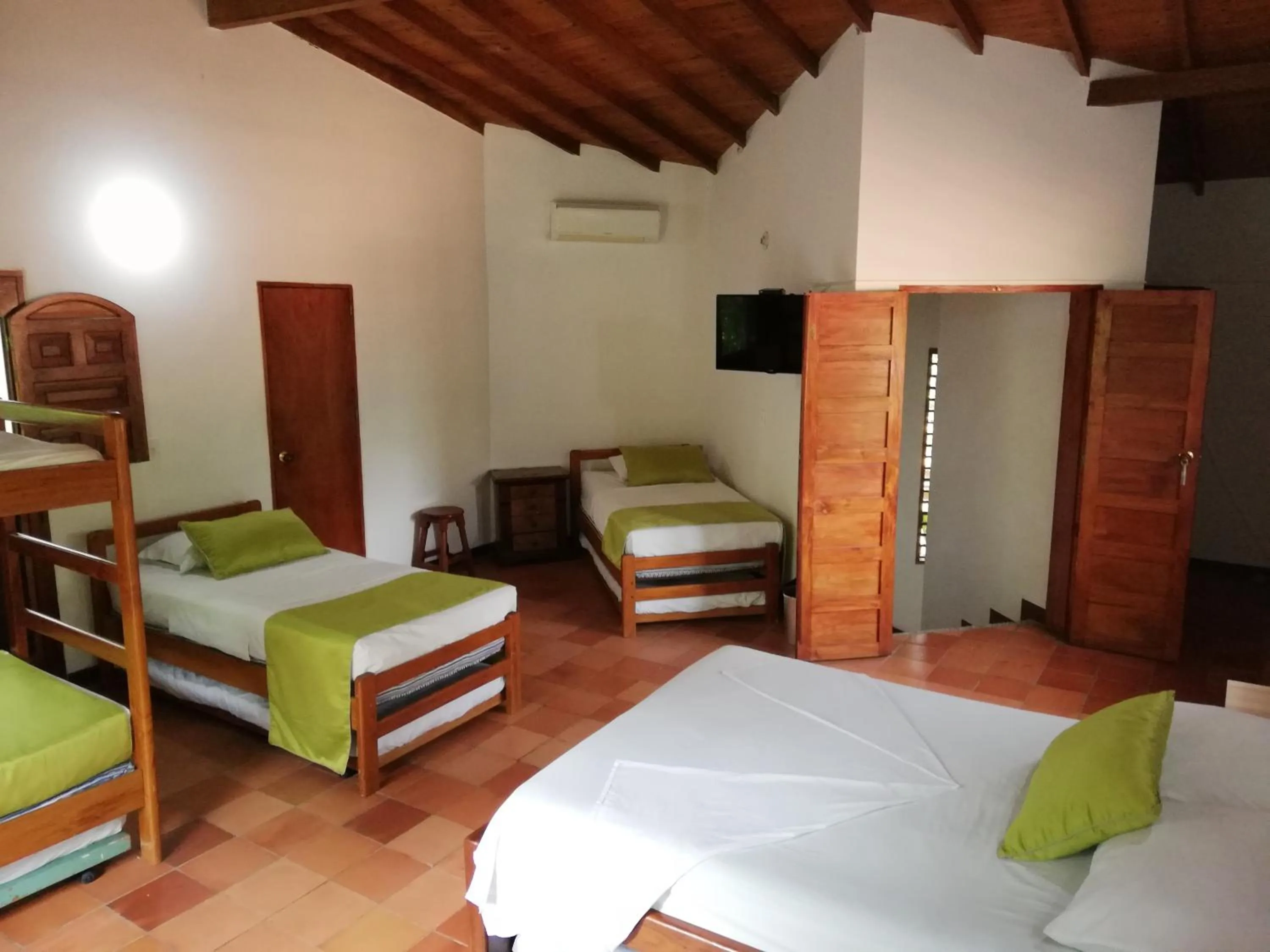 Bed in Finca Hotel La Estancia