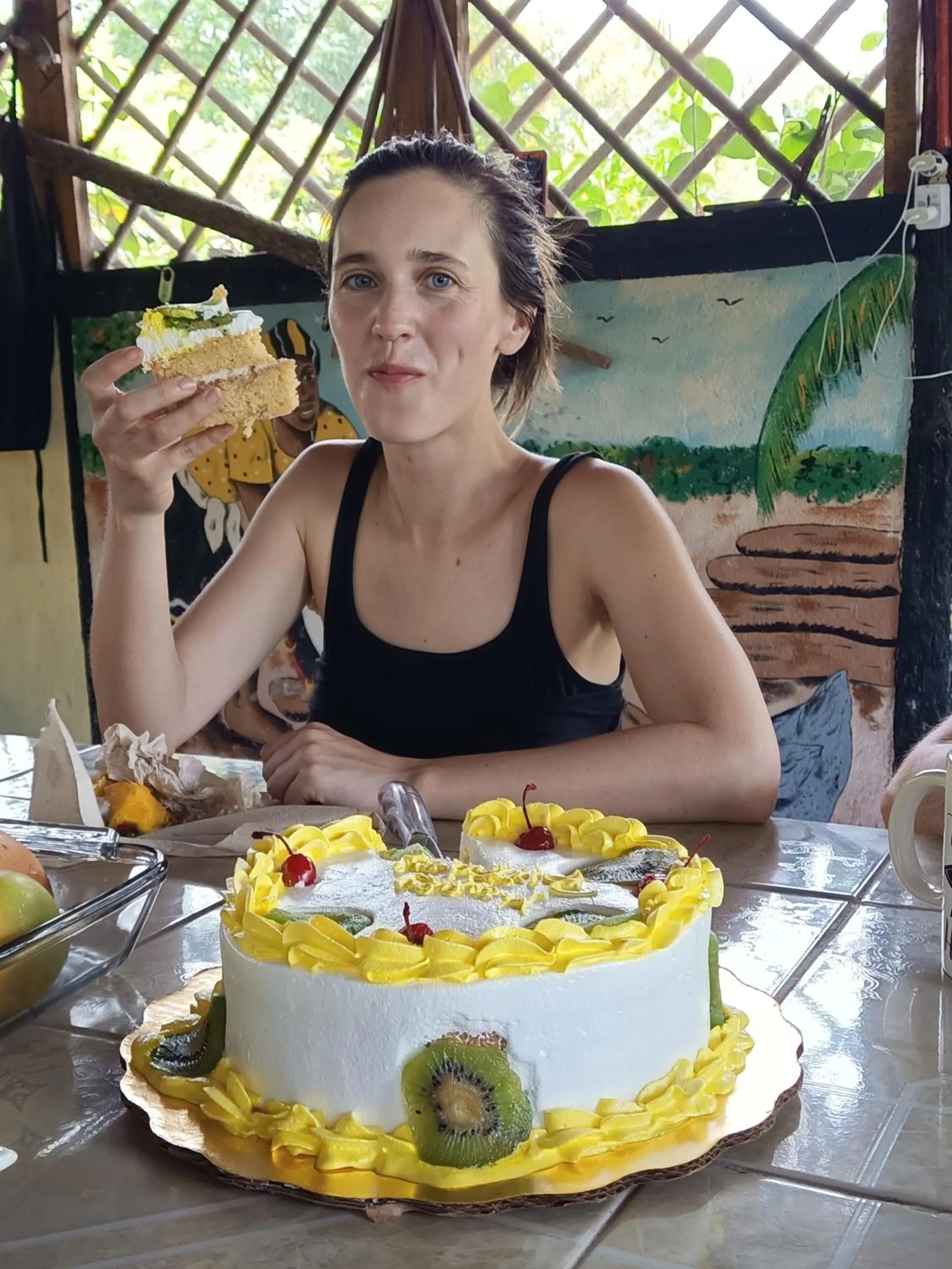 Breakfast in Palmento Grove Garifuna Eco-Cultural & Healing Institute