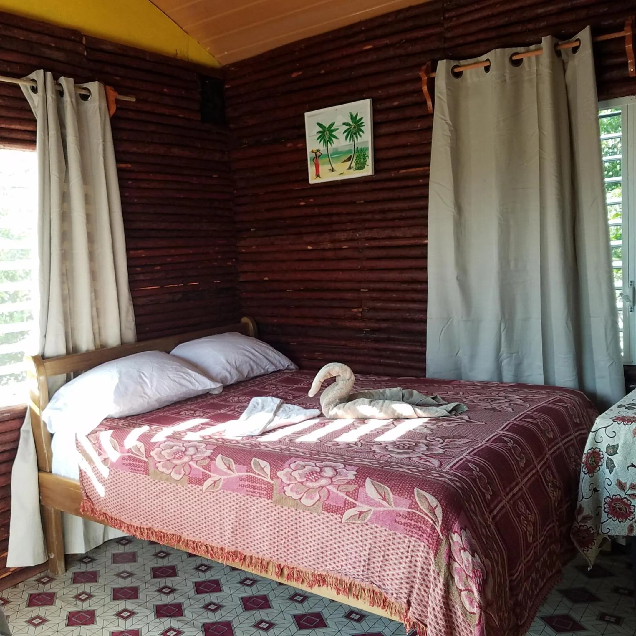 Bed in Palmento Grove Garifuna Eco-Cultural & Healing Institute