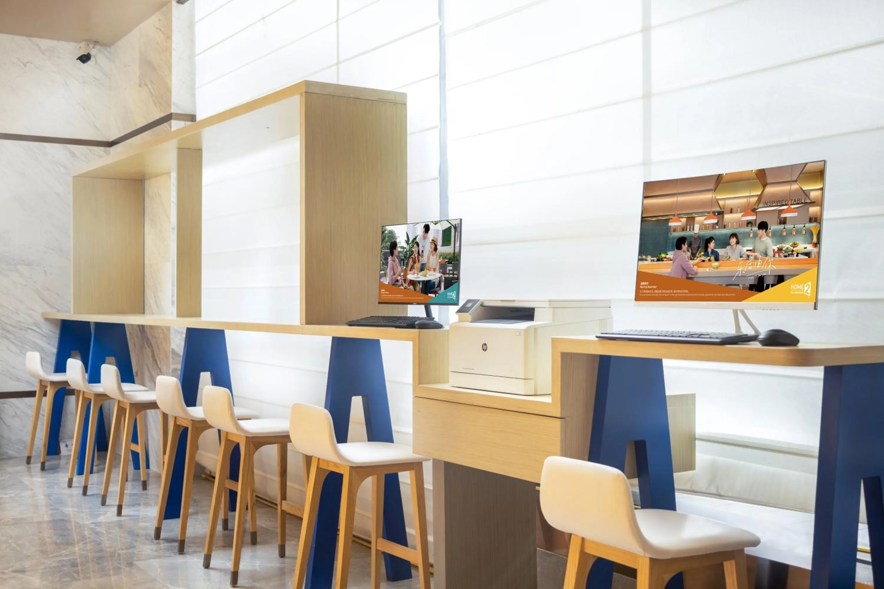 Seating area in Home2 by Hilton Xinjiang Kuche