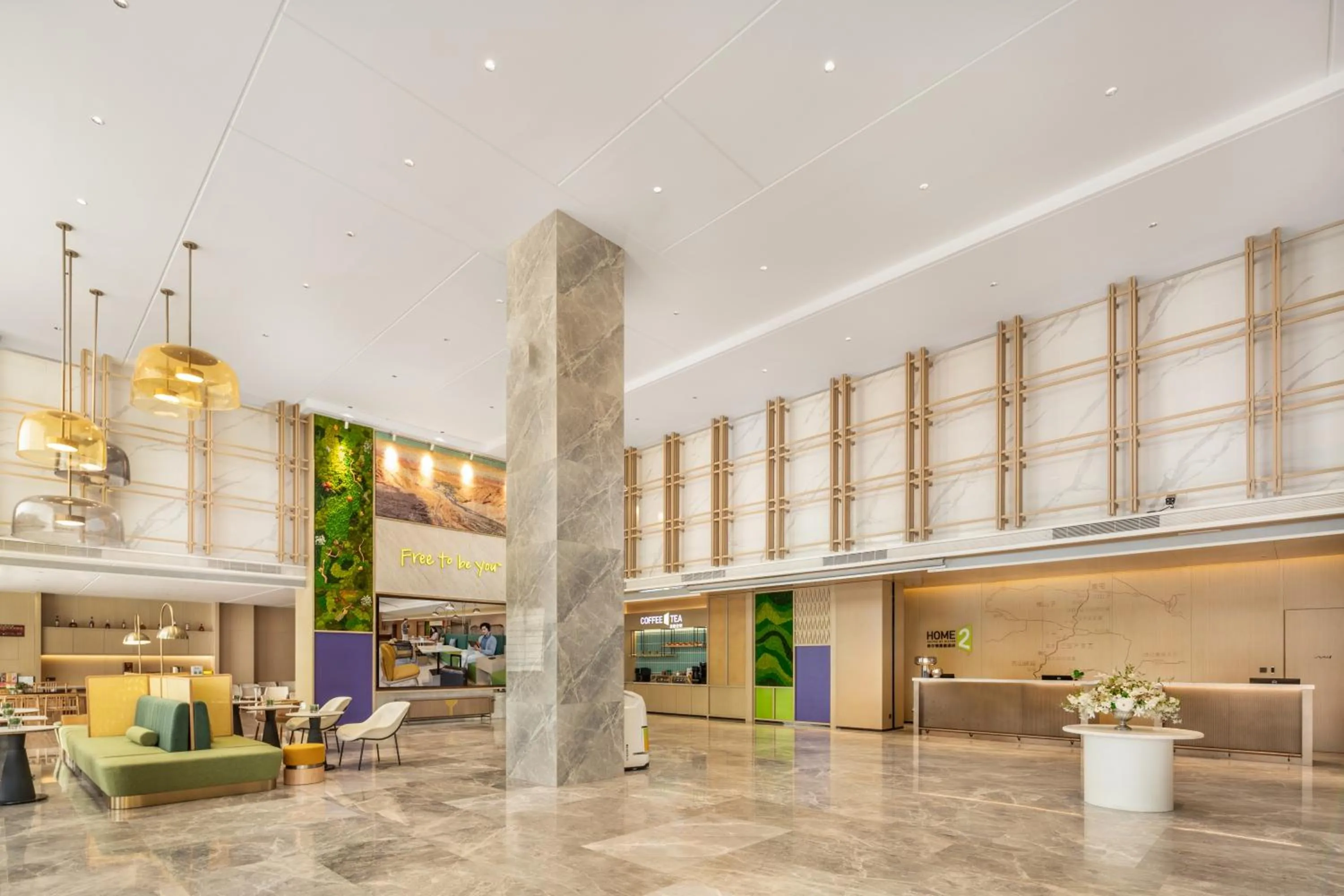 Seating area in Home2 by Hilton Xinjiang Kuche