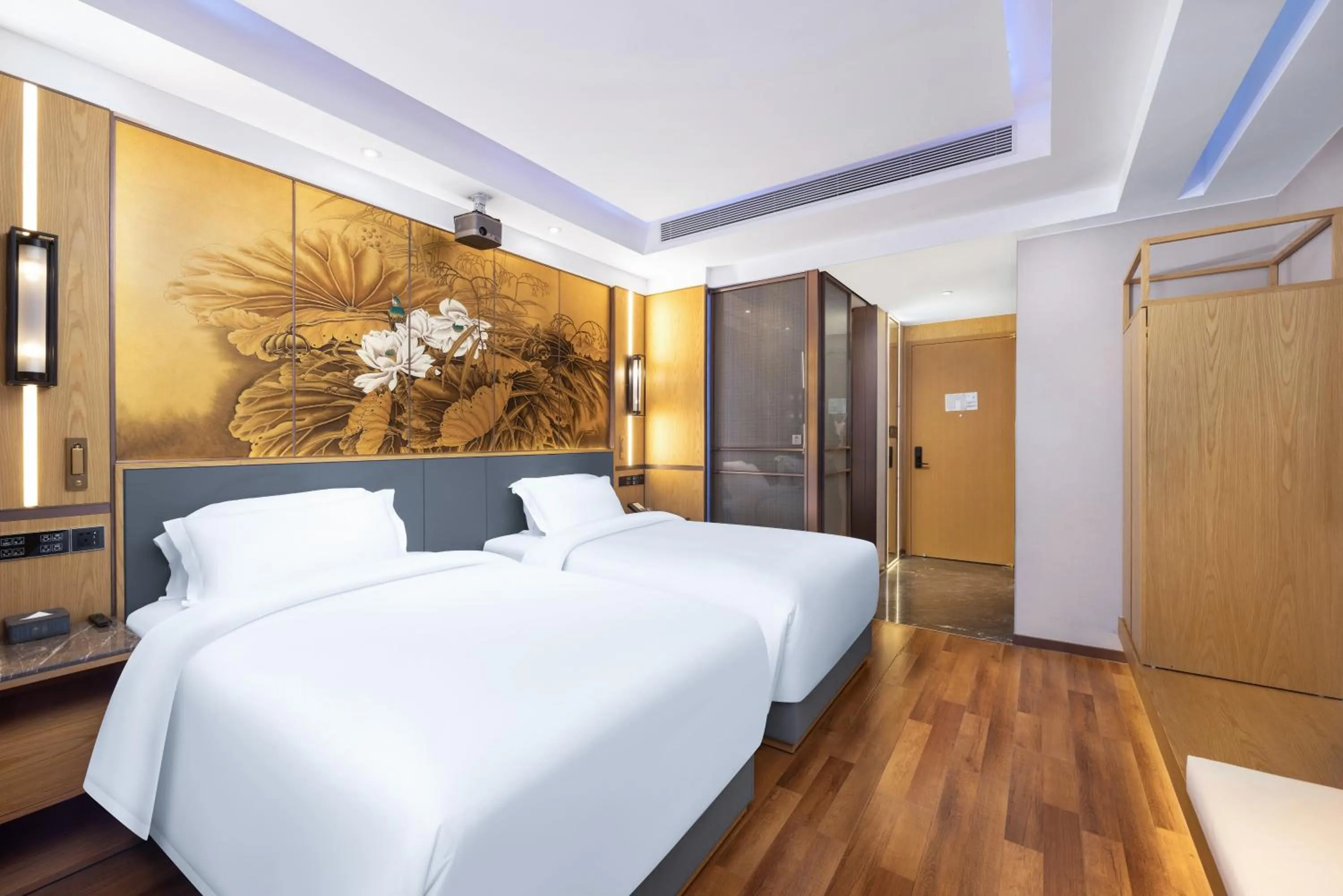 Bed in Jingli Hotel - Beijing New National Exhibition Capital Airport