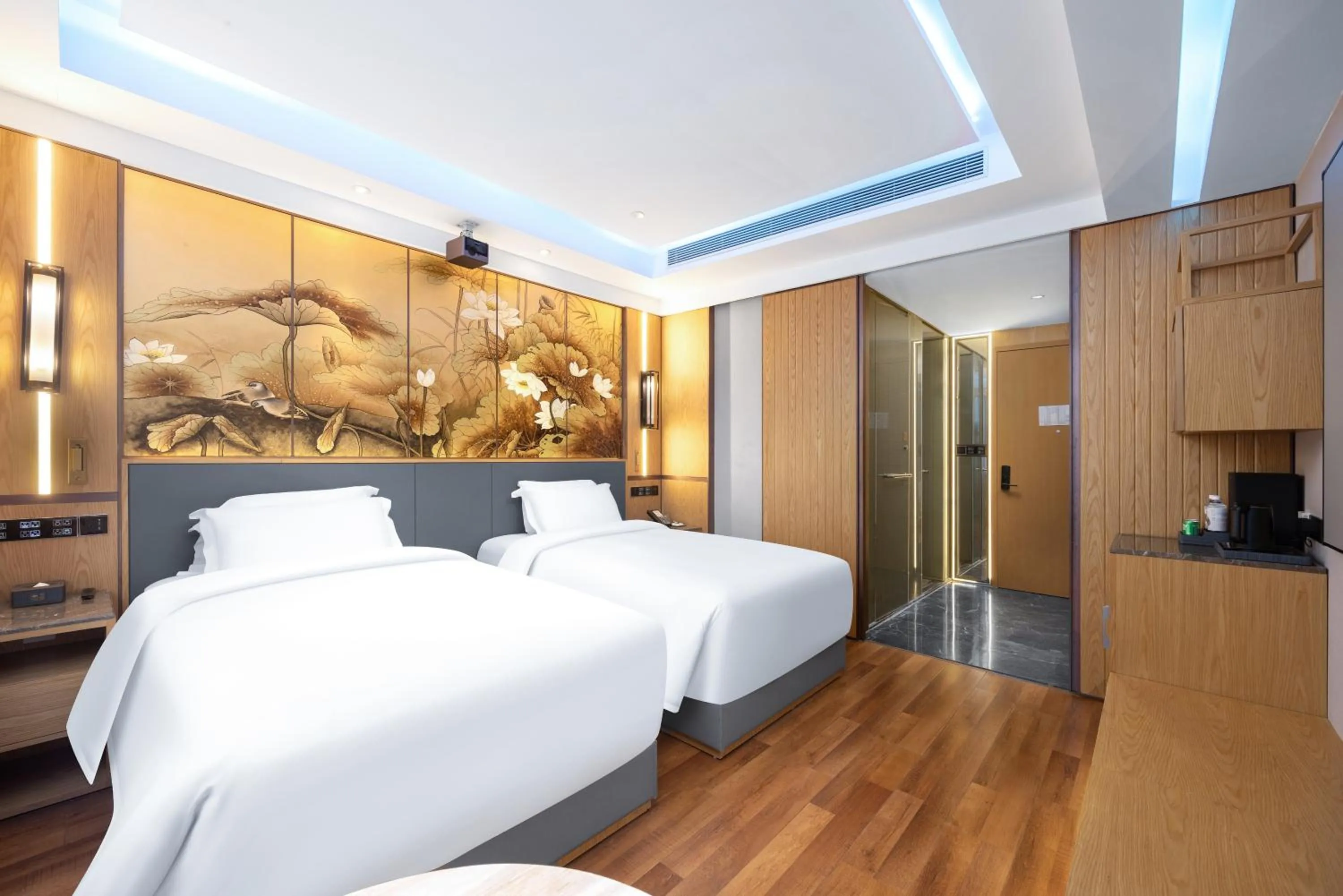 Photo of the whole room, Bed in Jingli Hotel - Beijing New National Exhibition Capital Airport