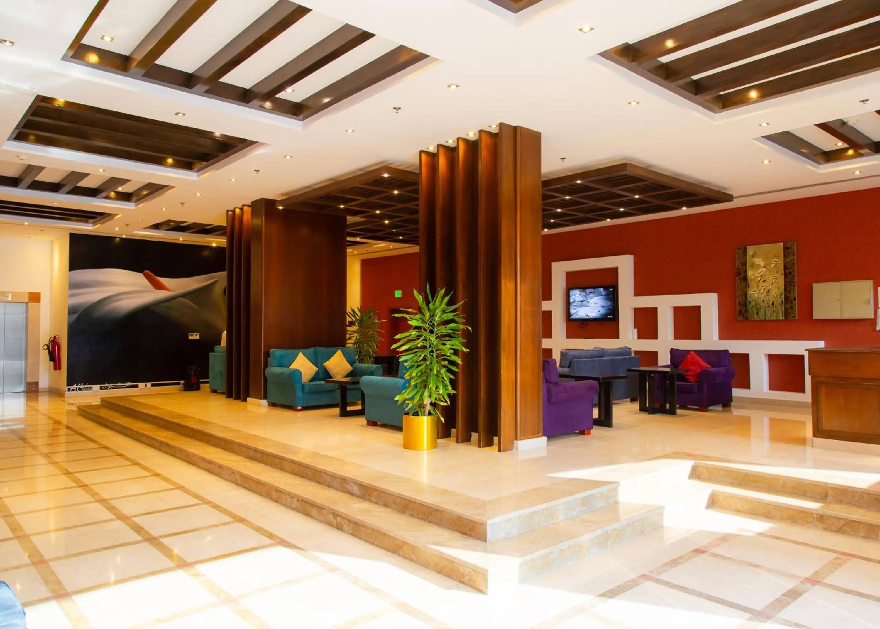 Seating area in Al Liwan Residence