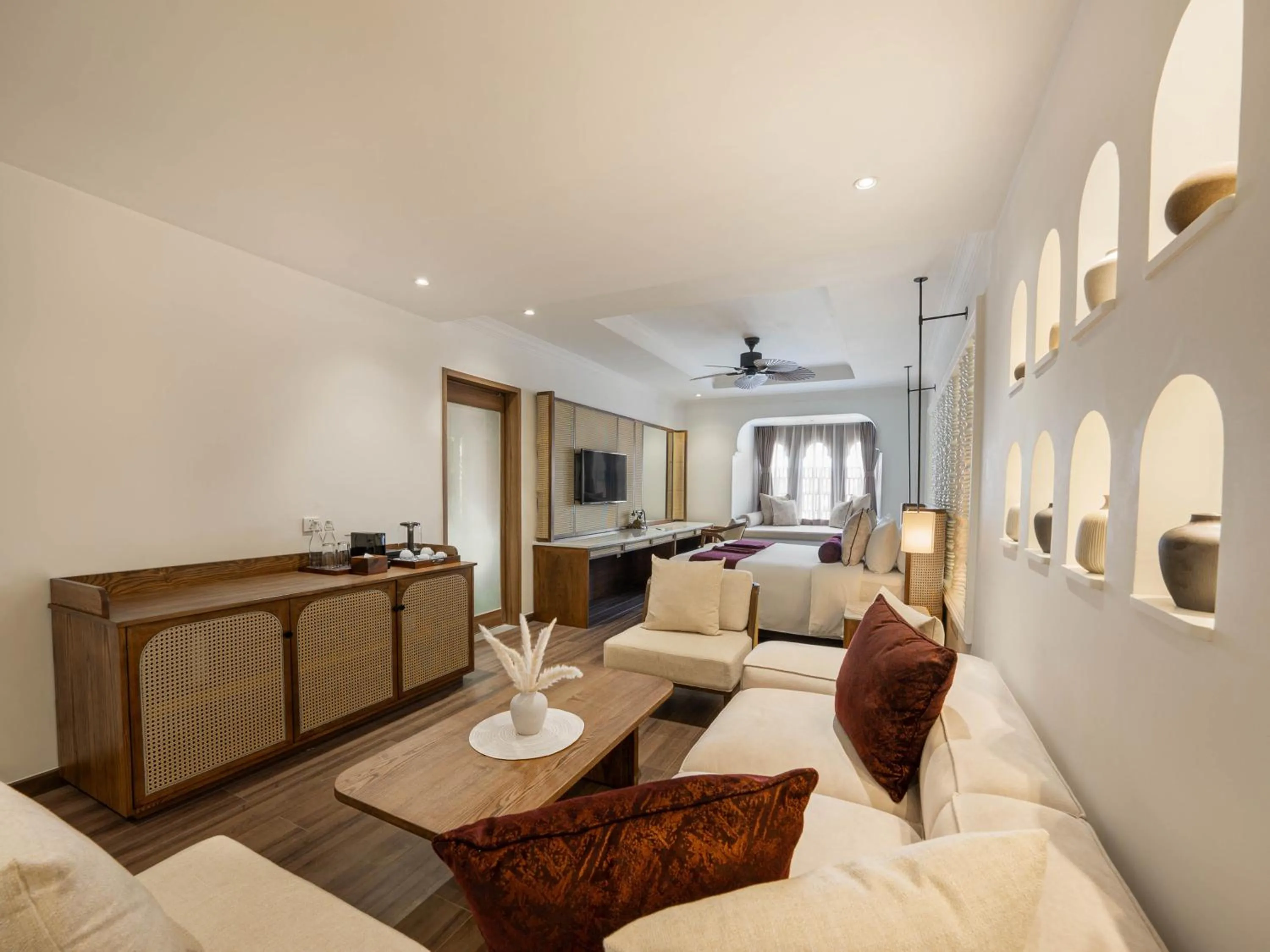 Bedroom, Bed in Sarai and Wander Resort