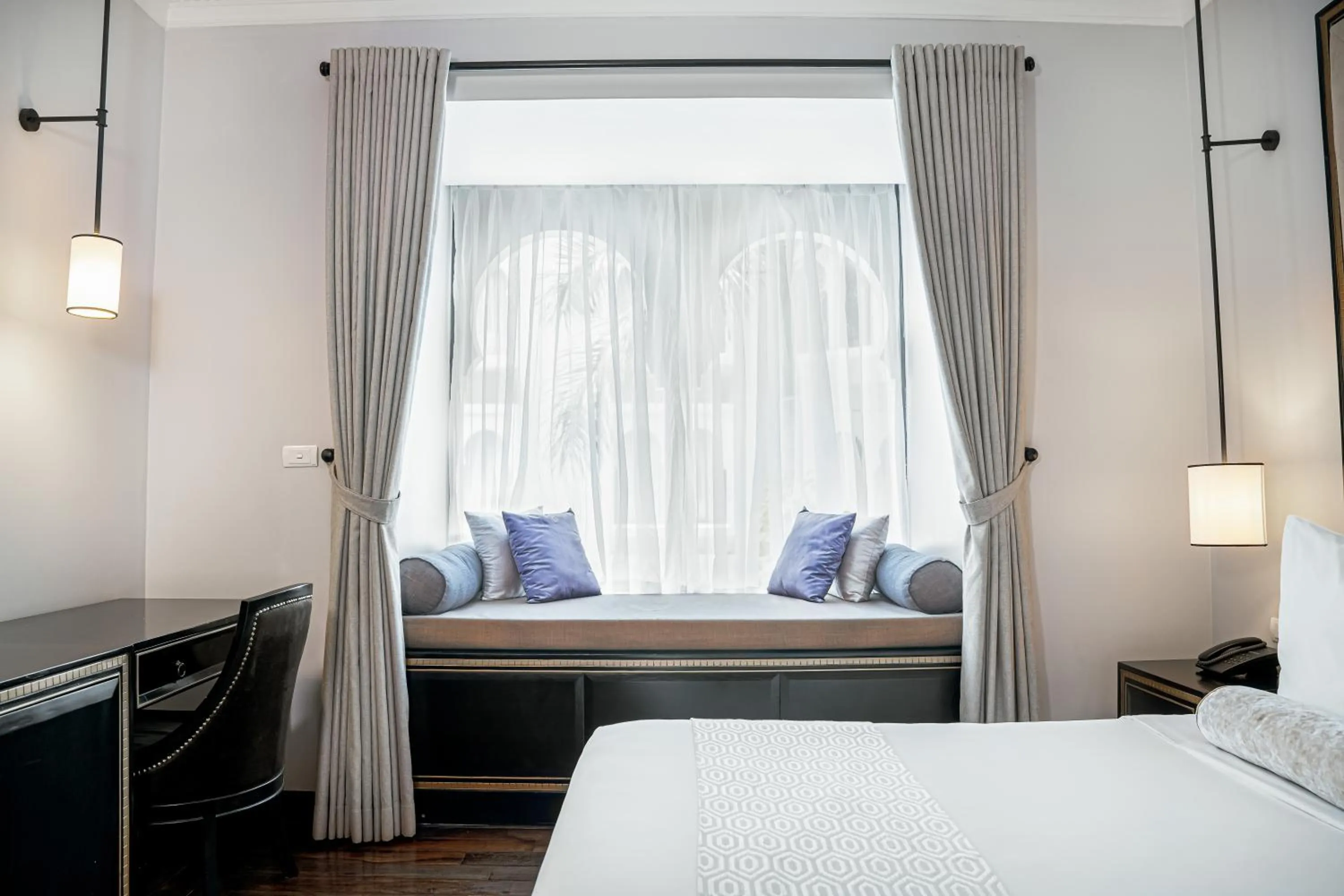 View (from property/room), Bed in Sarai and Wander Resort