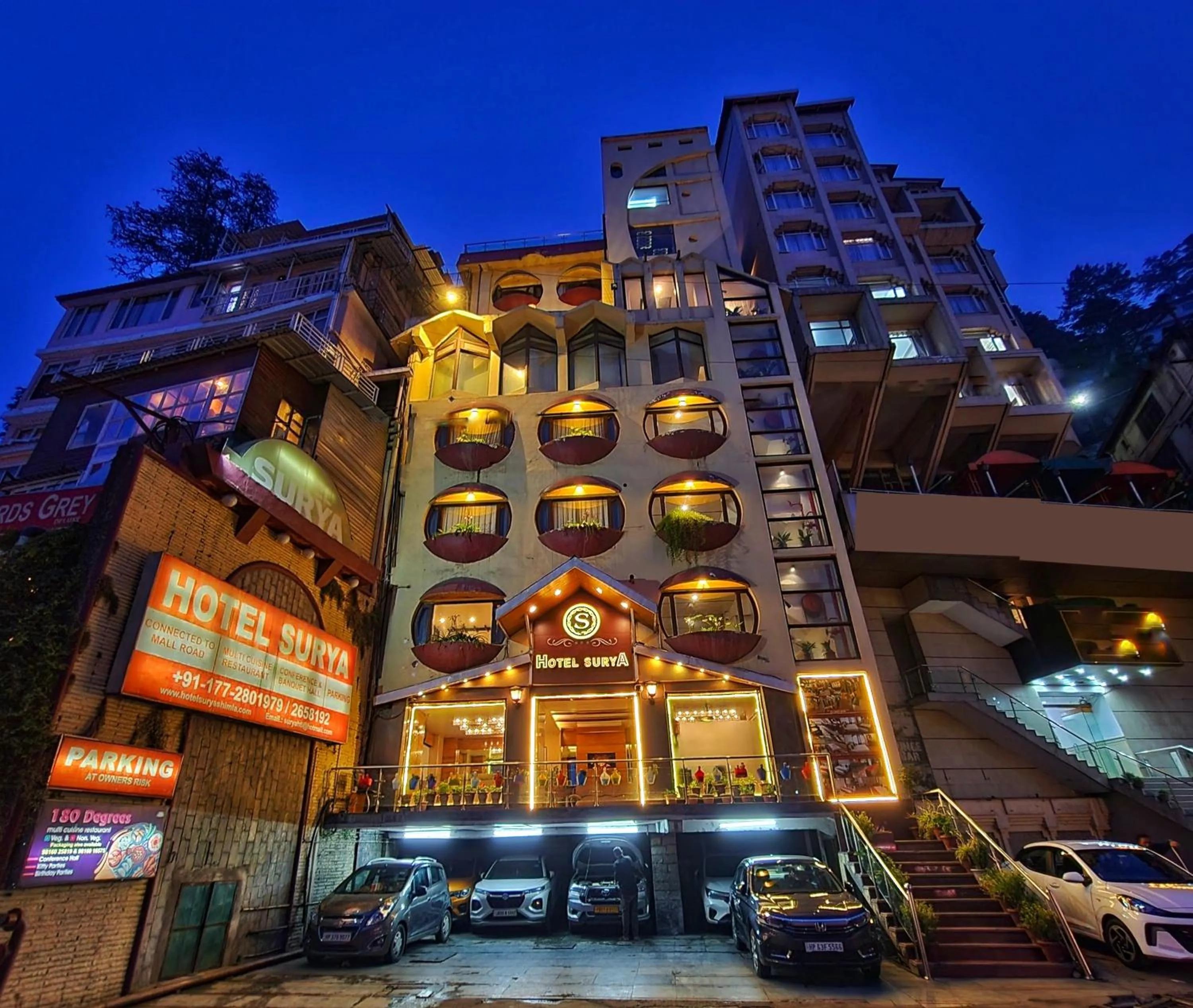 Property building in Hotel Surya Shimla