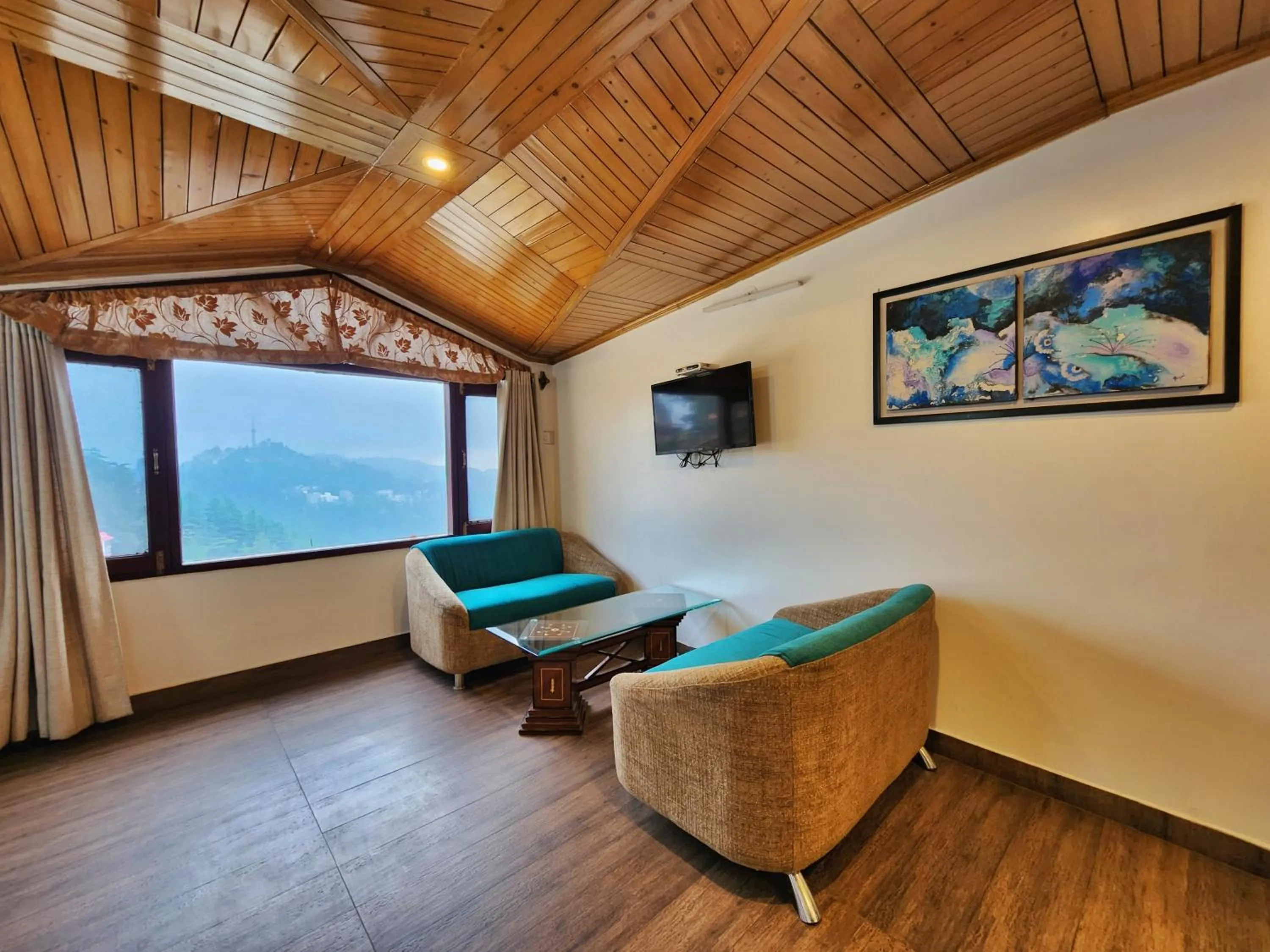 Seating area in Hotel Surya Shimla
