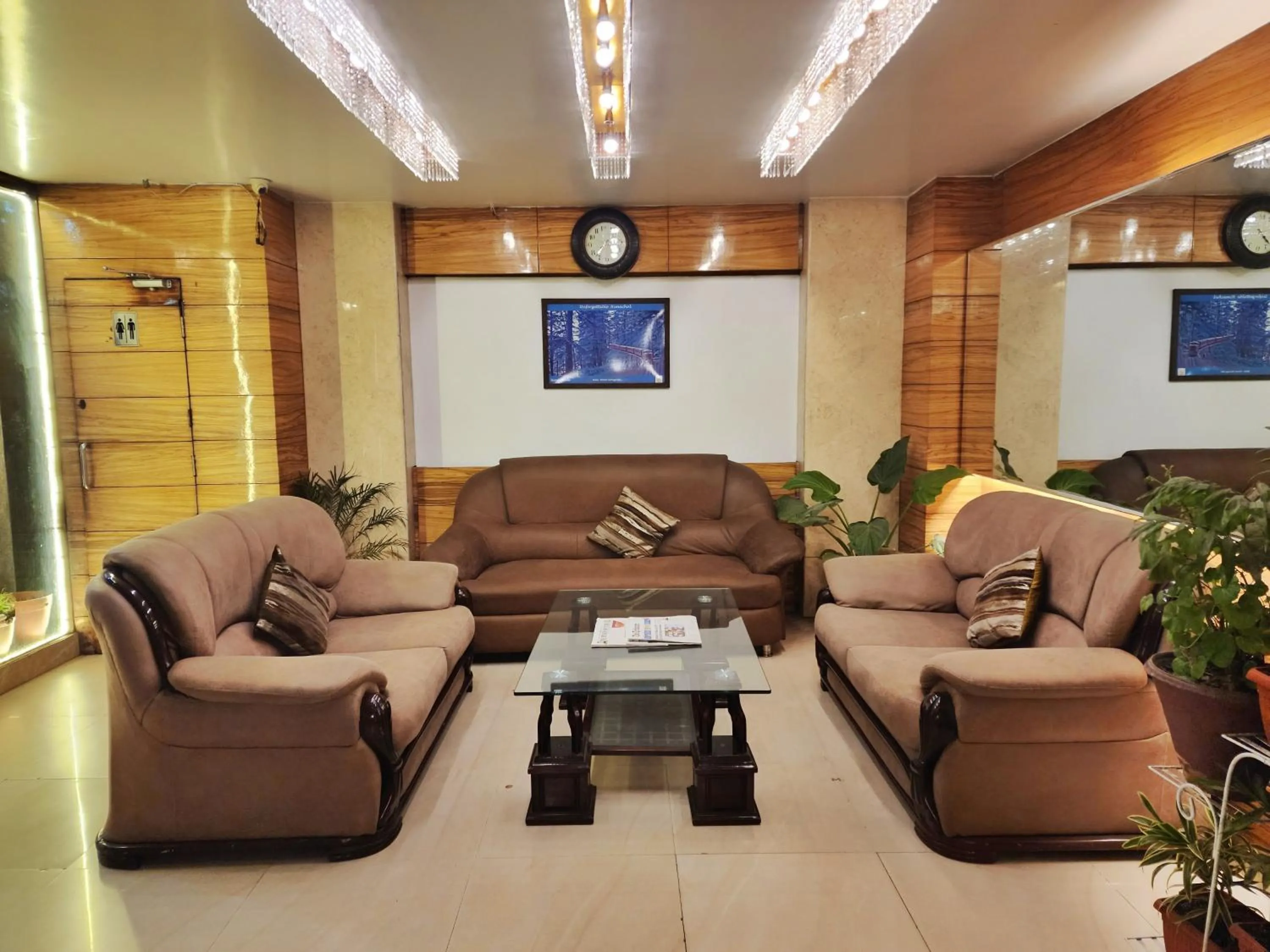 Seating area in Hotel Surya Shimla