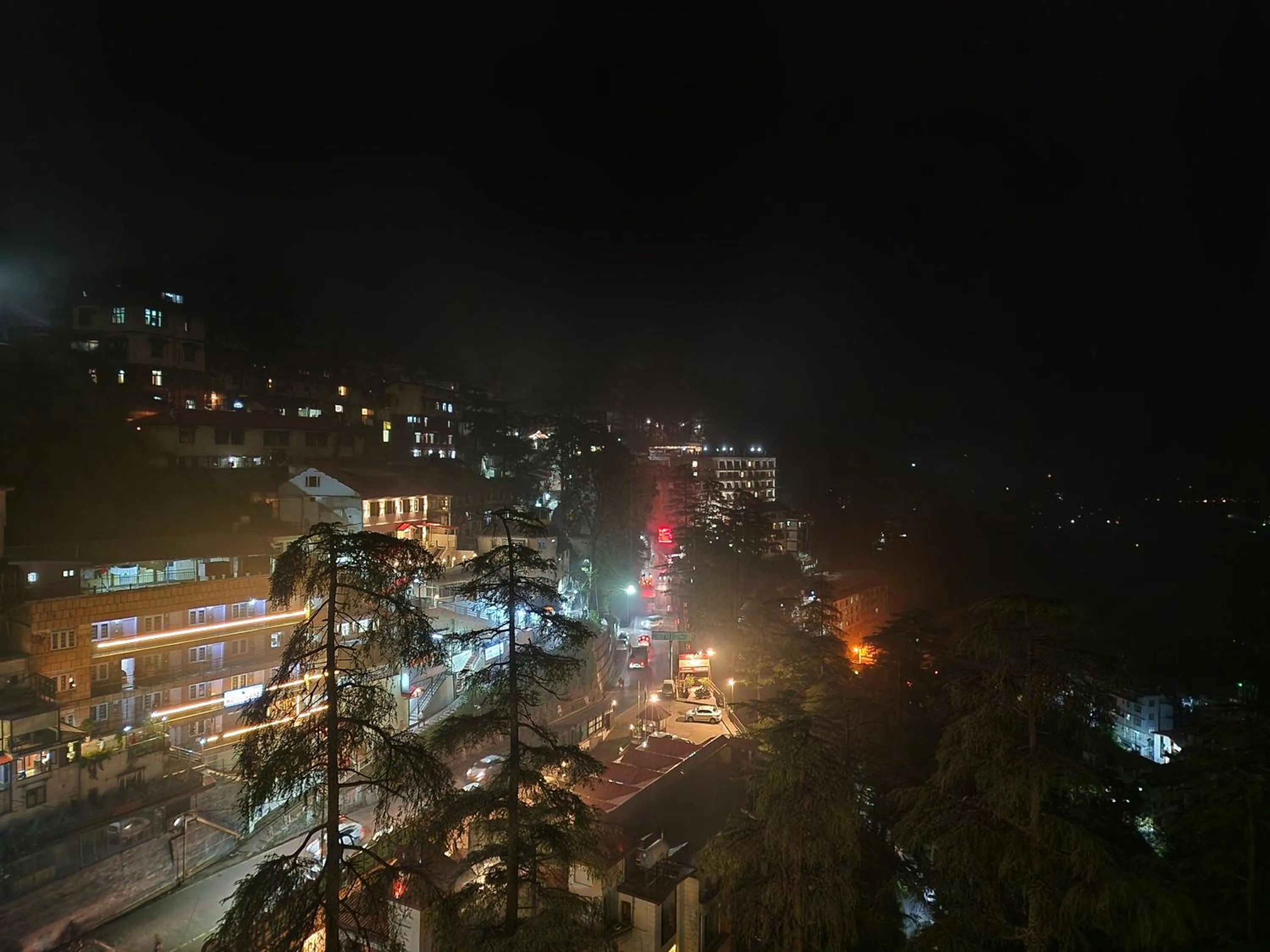 Night in Hotel Surya Shimla