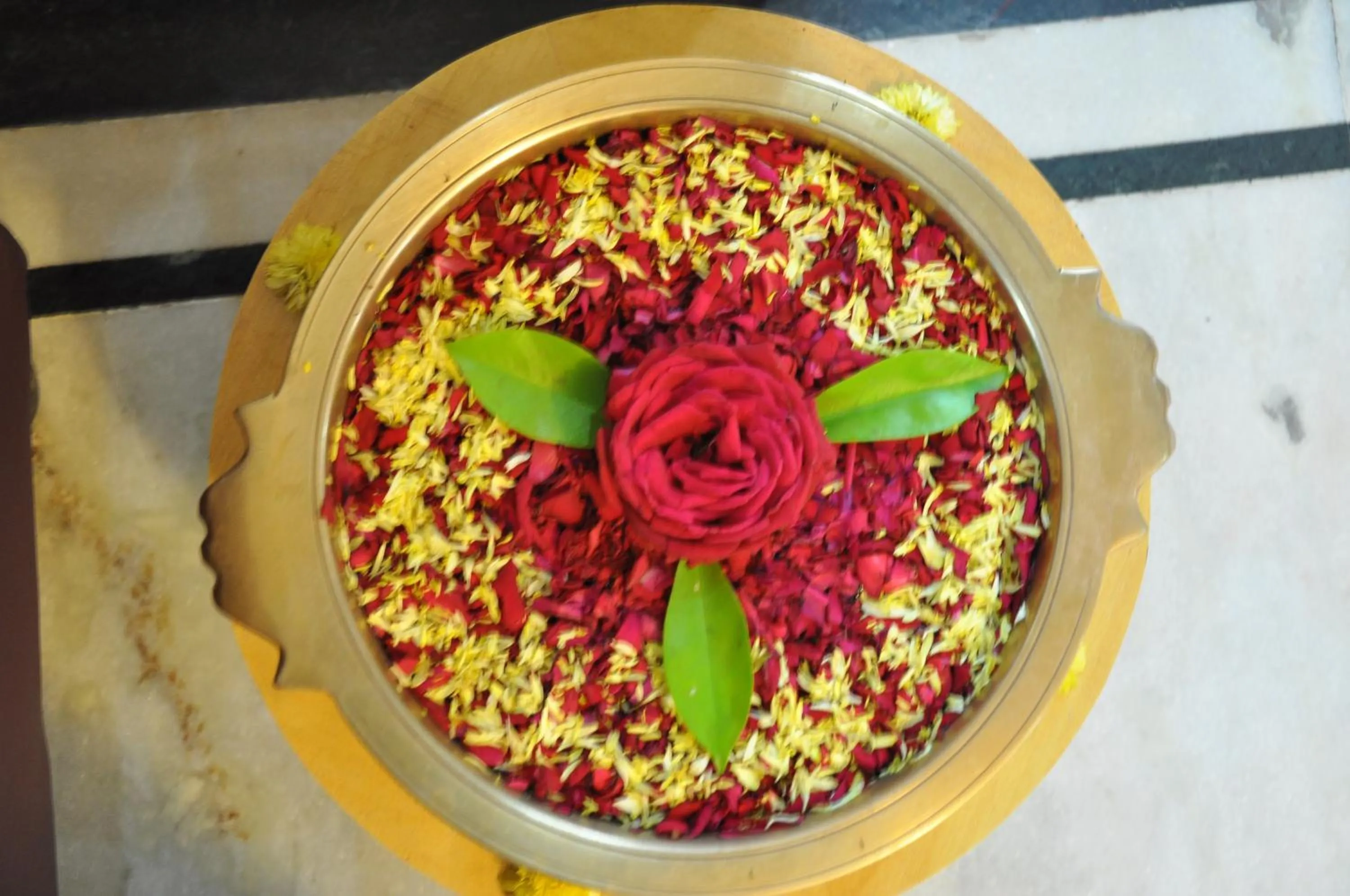 Decorative detail in Hotel Gangothri